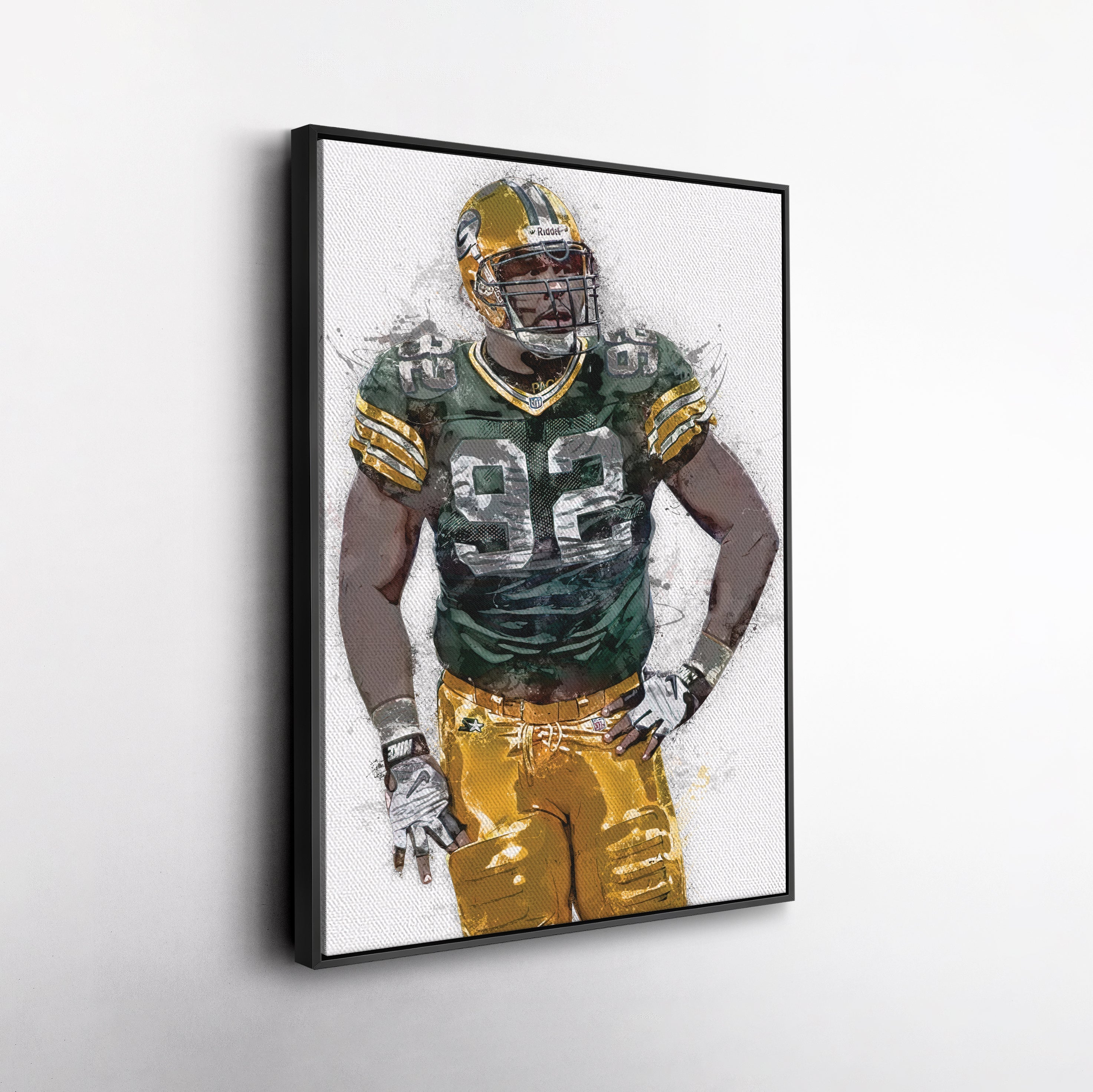 Reggie White Canvas Art – Green Bay Packers Wall Decor