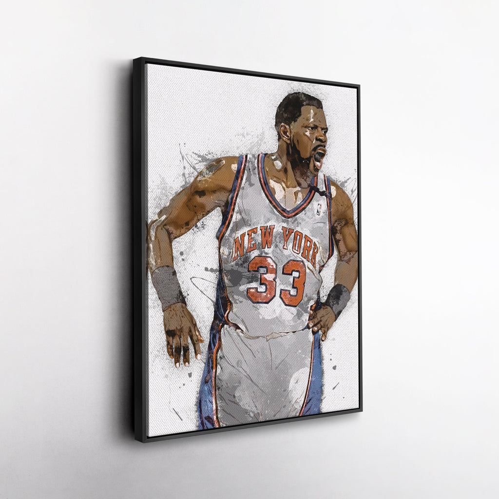 Patrick Ewing Canvas Art – New York Knicks Wall Decor
