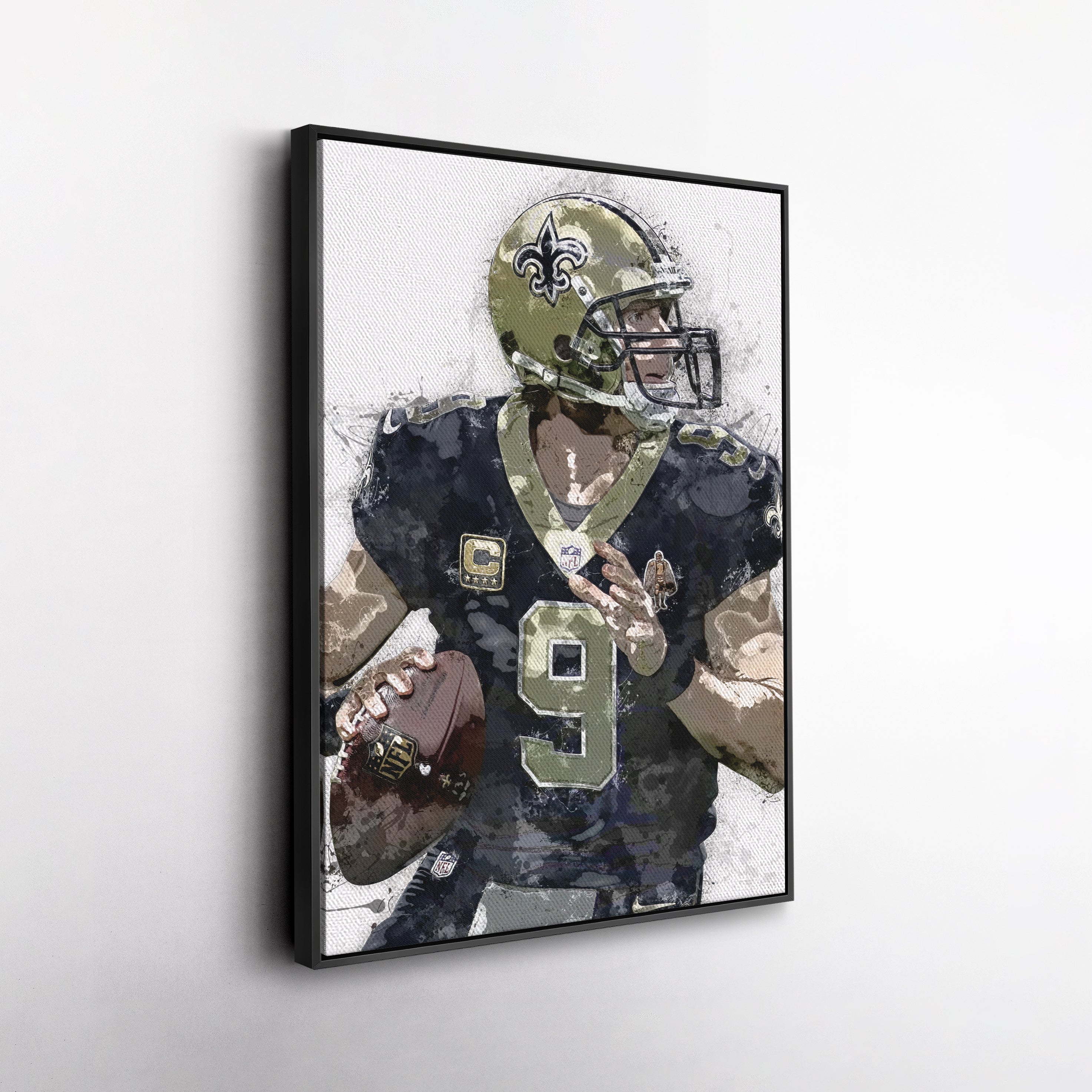 Drew Brees Canvas Art – New Orleans Saints Wall Decor