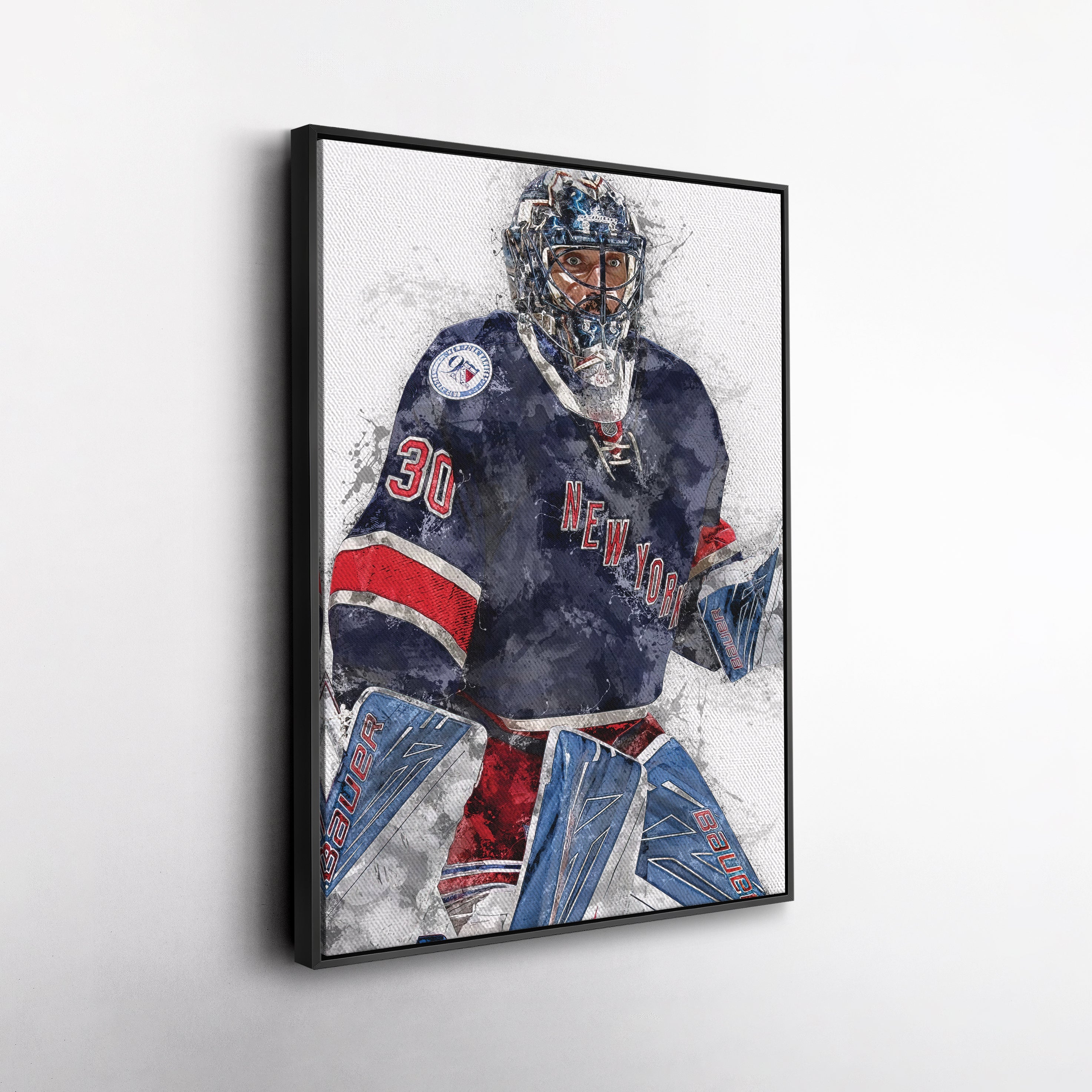 Henrik Lundqvist Canvas Art – New York Rangers Wall Decor