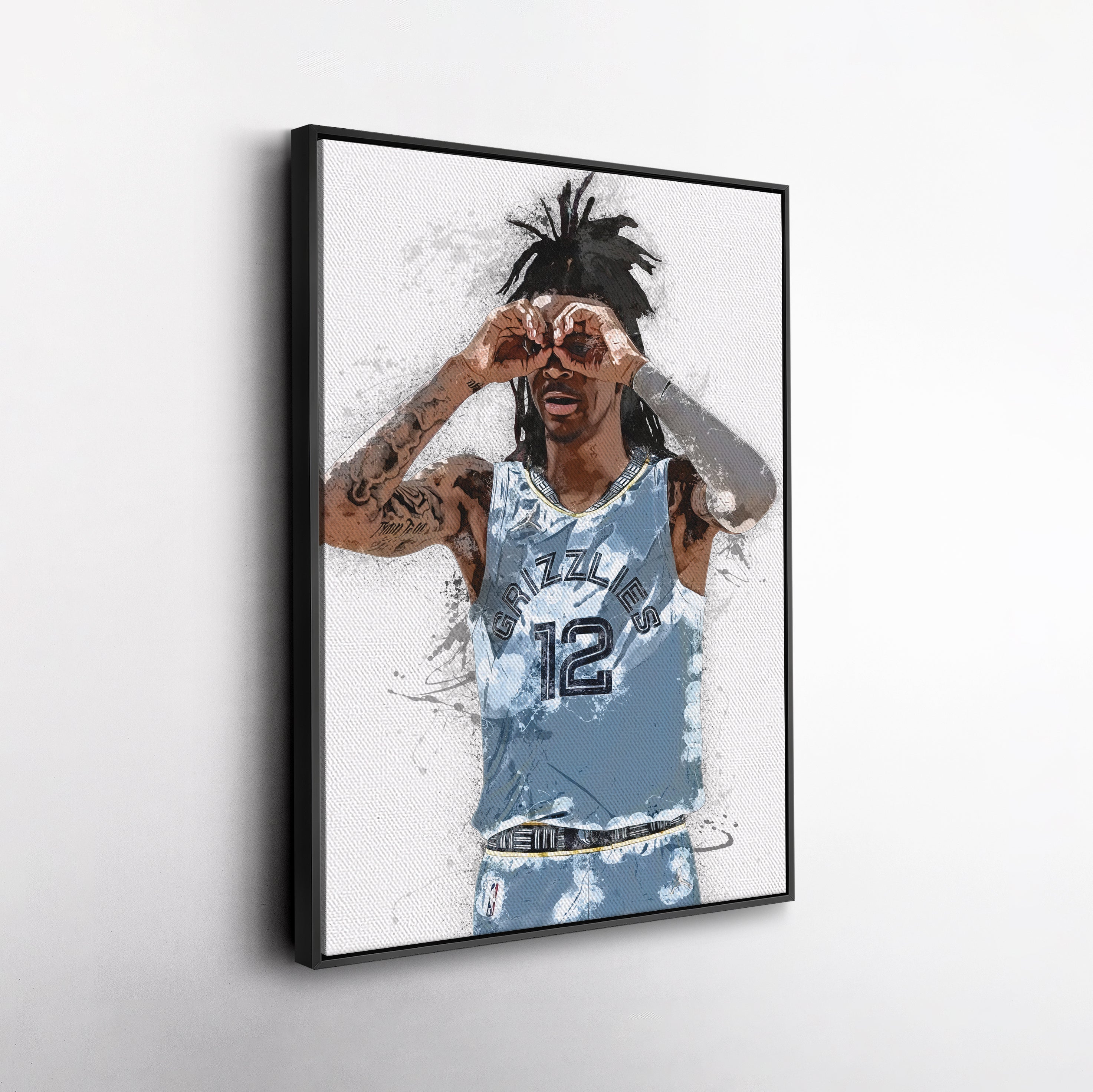 Ja Morant Canvas Art – Memphis Grizzlies Wall Decor