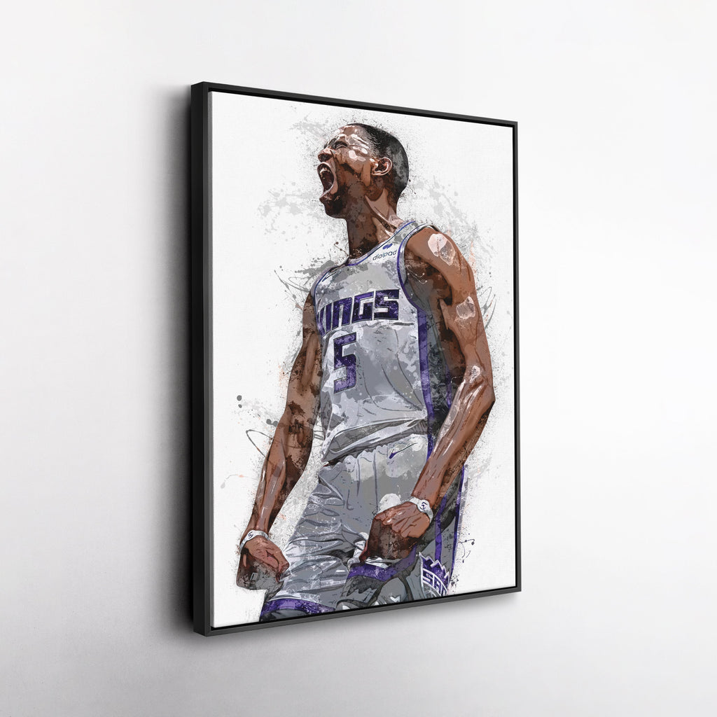 De'Aaron Fox Canvas Art – Sacramento Kings Wall Decor