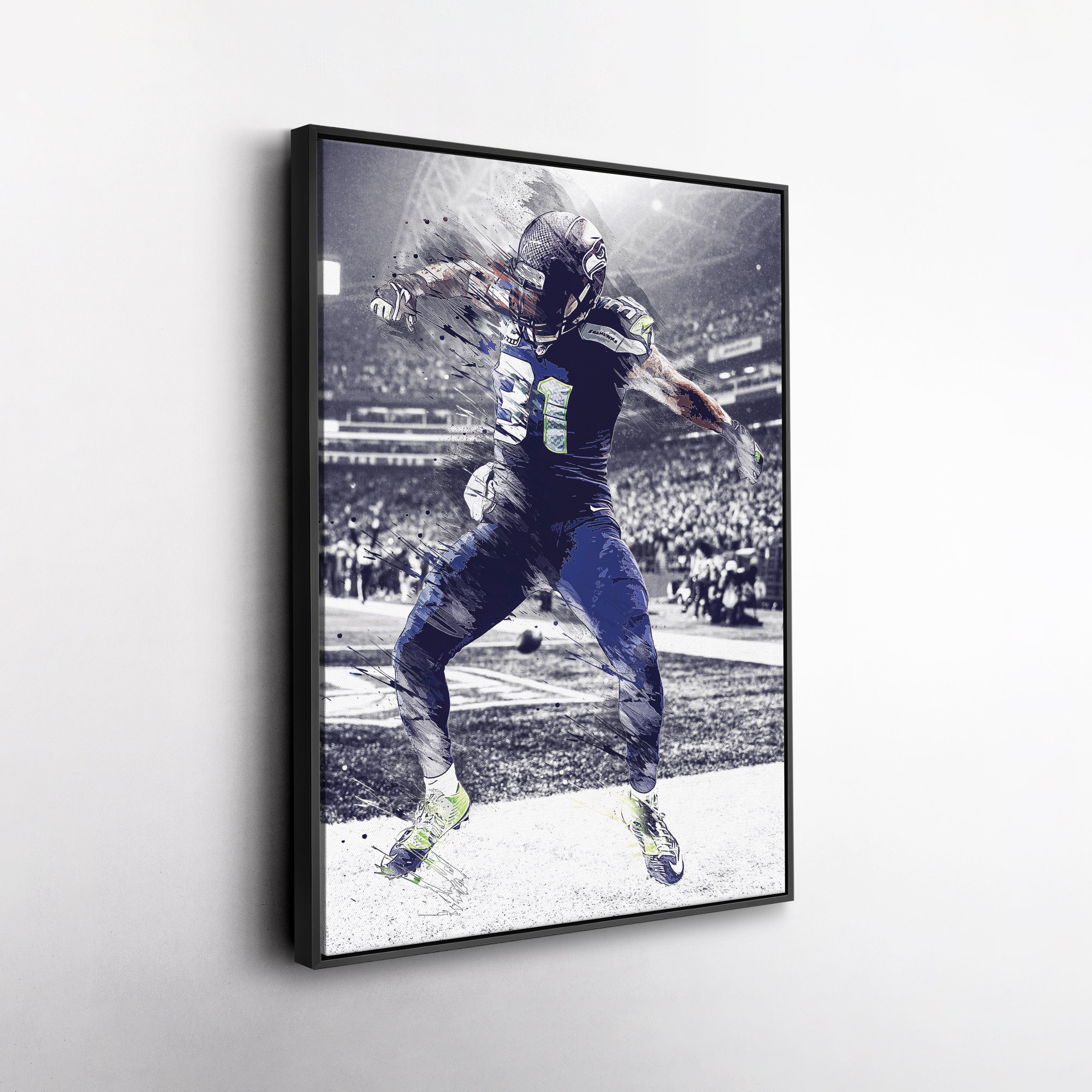 Kam Chancellor Canvas Art – Seahawks Celebration Decor