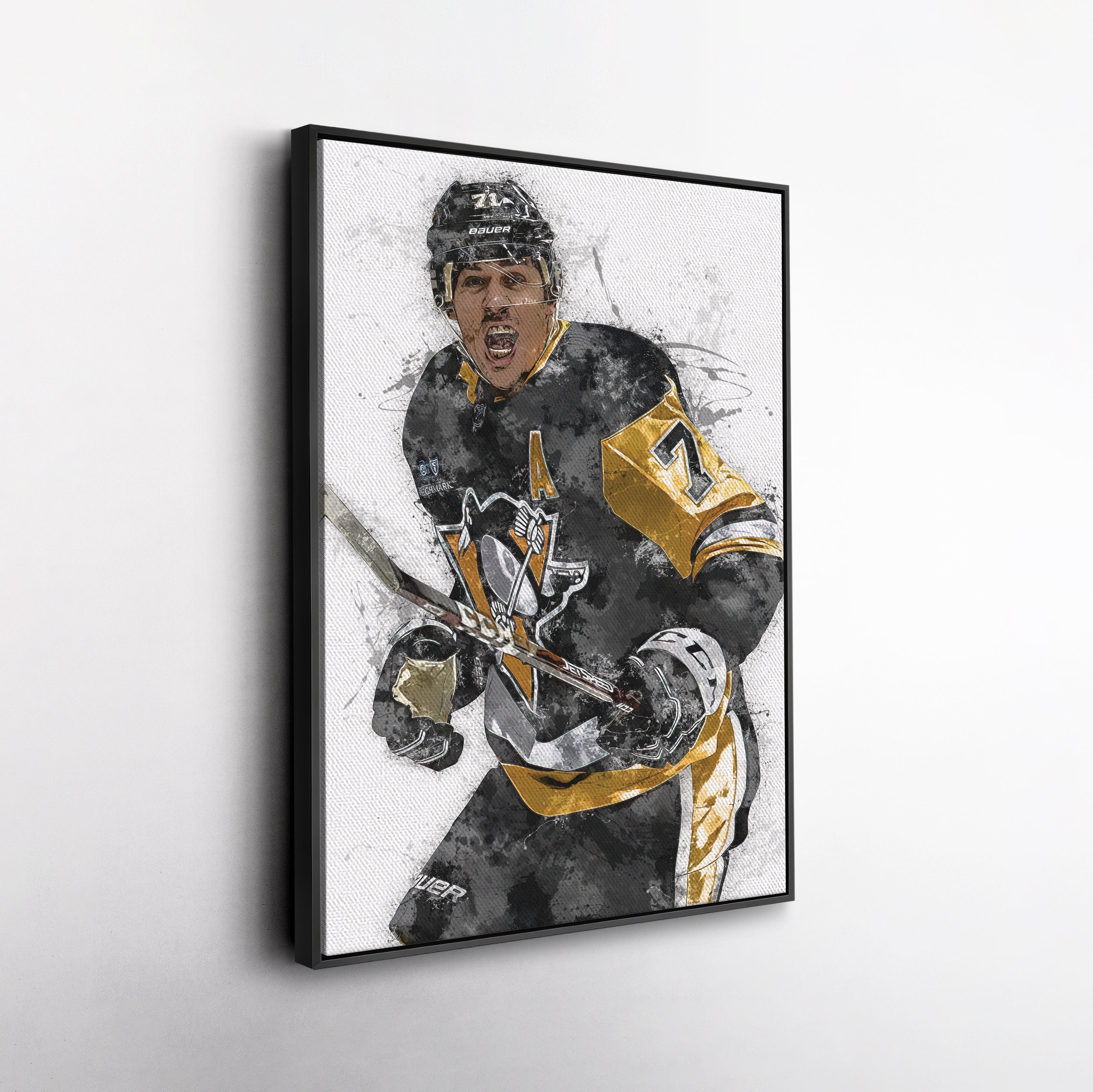 Evgeni Malkin Wall Art - Pittsburgh Penguins NHL Legend Canvas Print