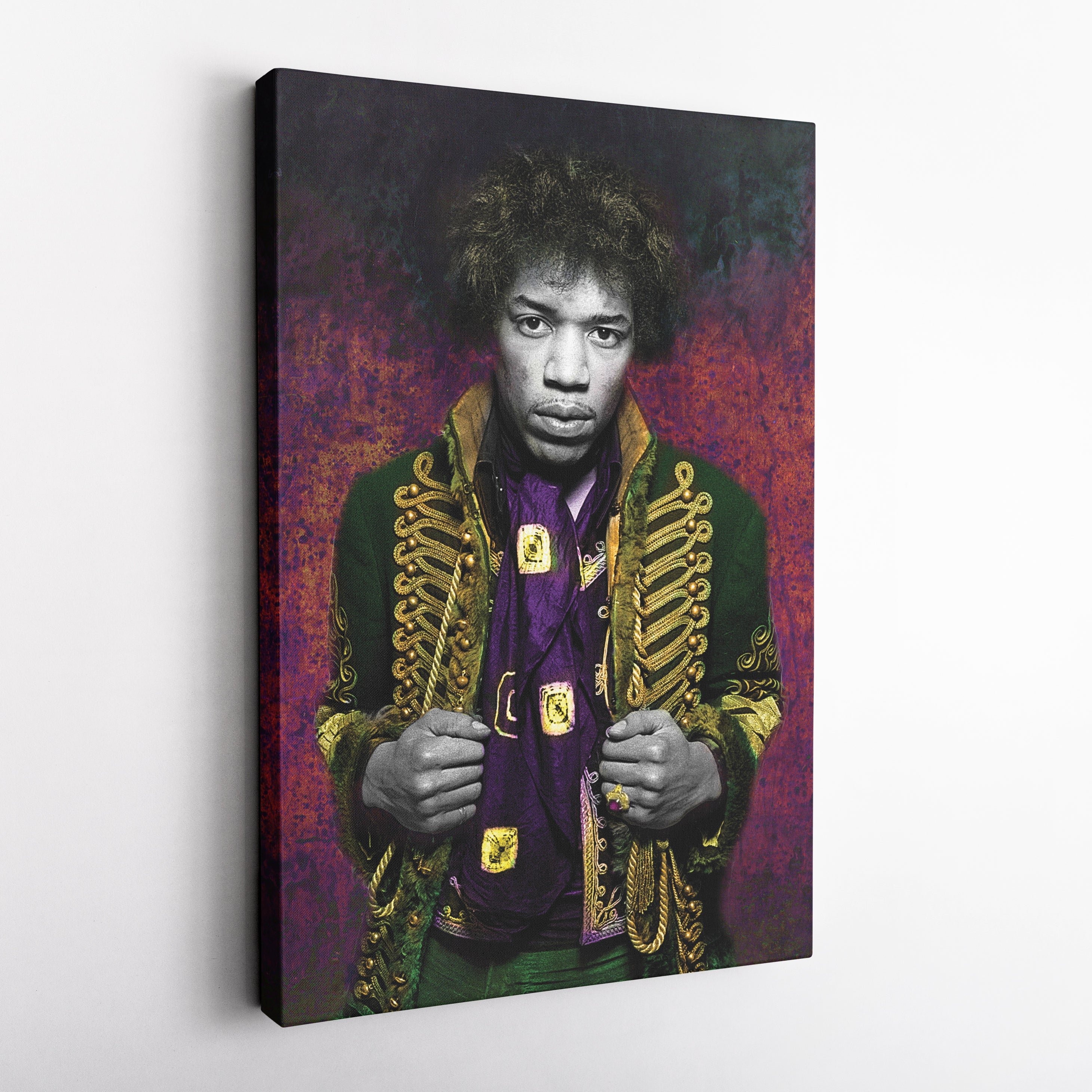 Jimi Hendrix Canvas Print – Guitarist & Singer Wall Art for Home Music Decor