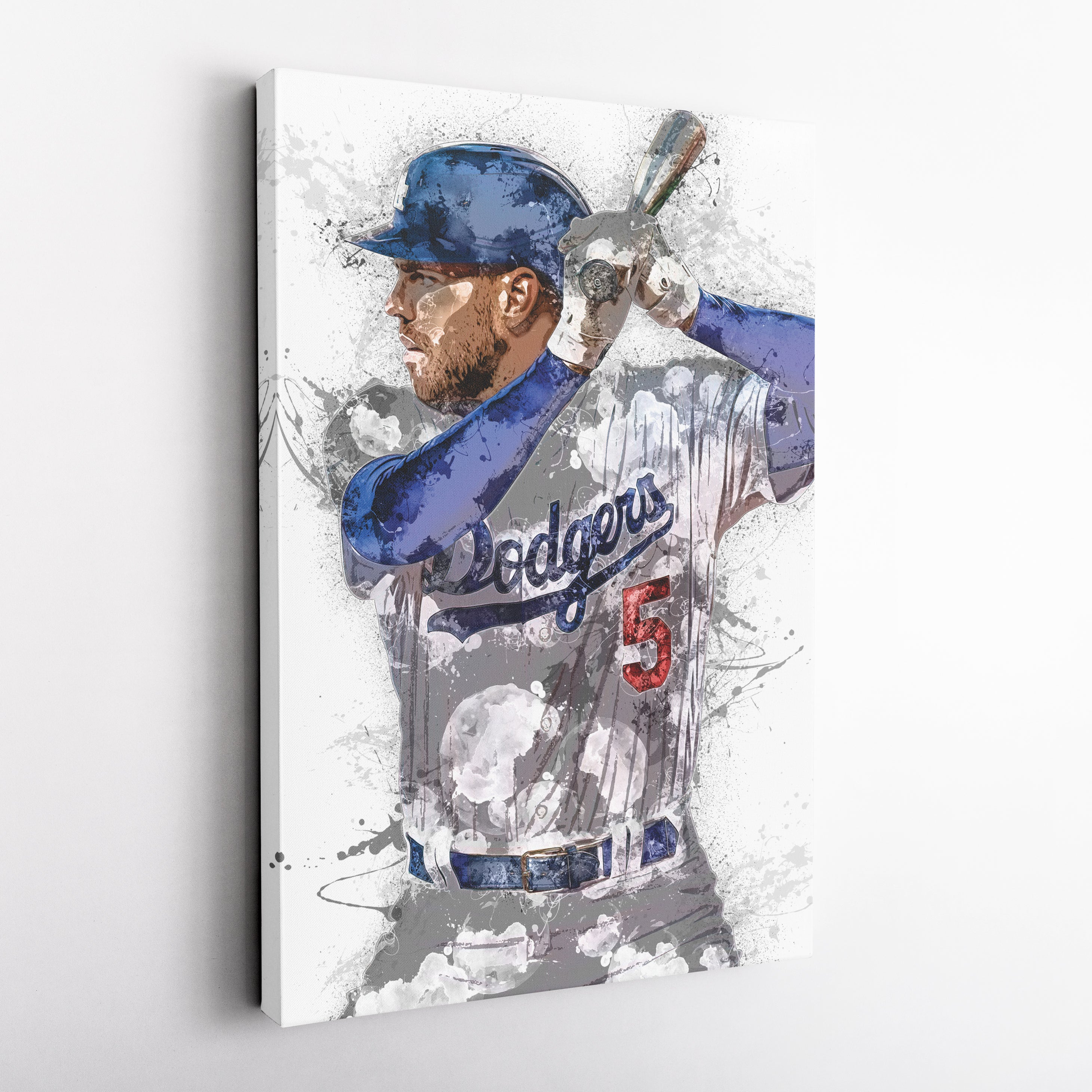 Freddie Freeman Canvas Art – Los Angeles Dodgers Wall Decor