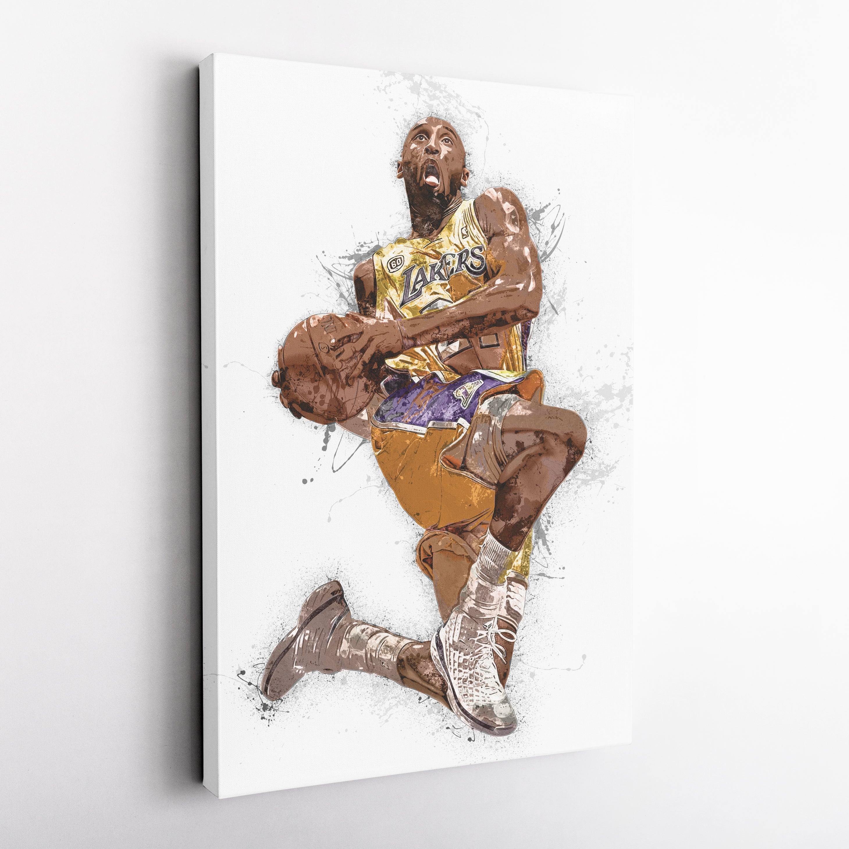Kobe Bryant Canvas Art – Los Angeles Lakers Legend Wall Decor