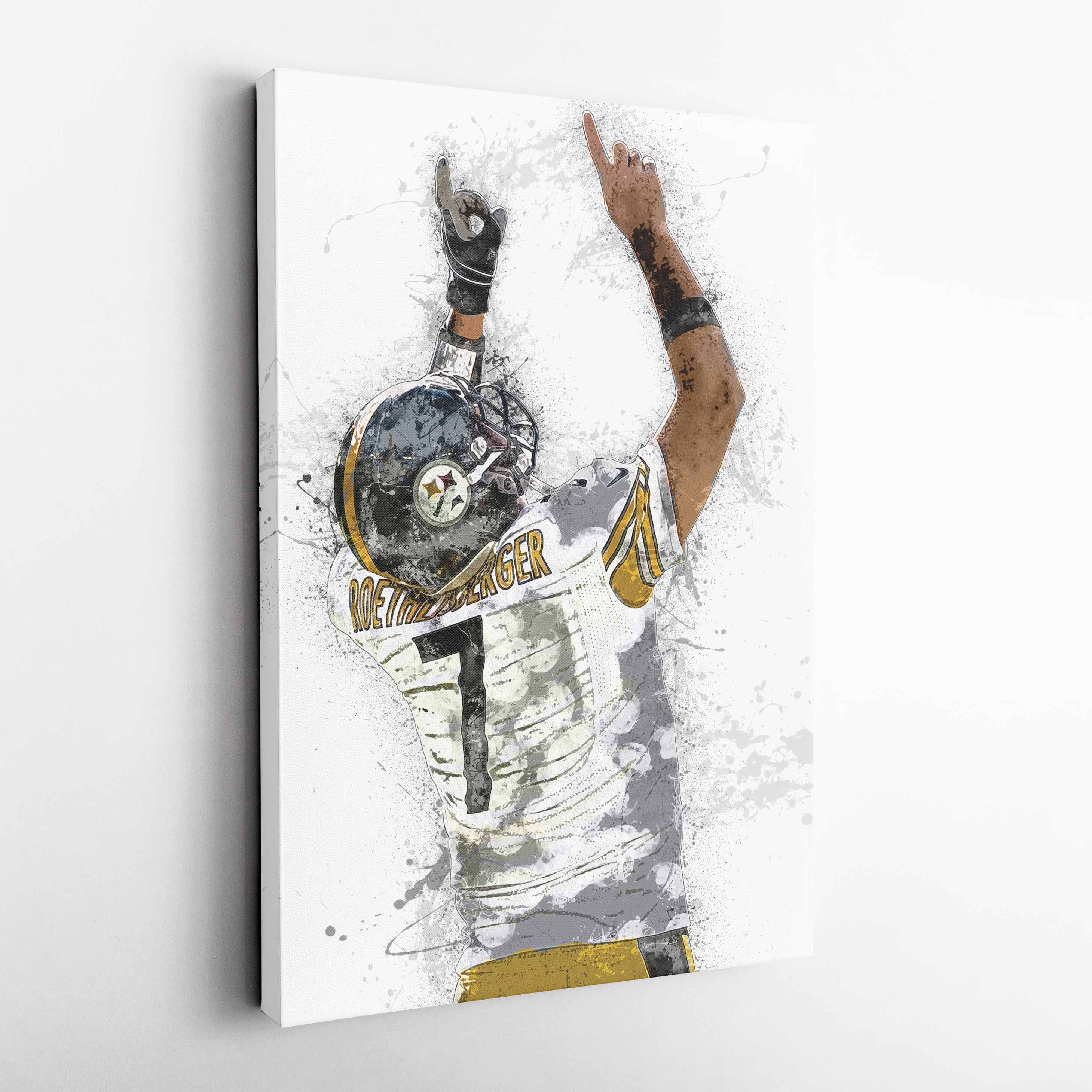 Ben Roethlisberger Canvas Art – Pittsburgh Steelers Wall Decor