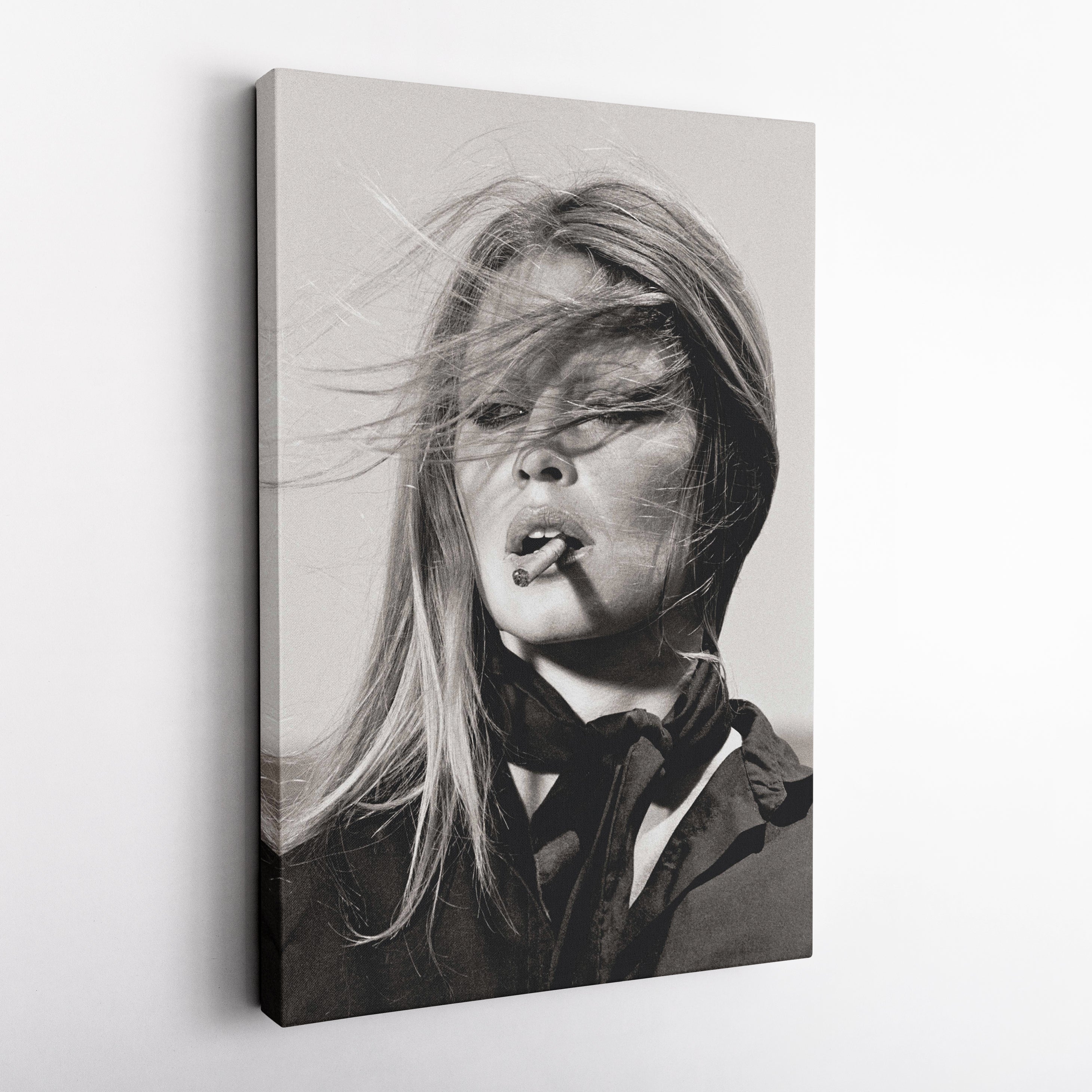 Brigitte Bardot Canvas – French Actress Wall Art Gift for Classic Cinema Lovers