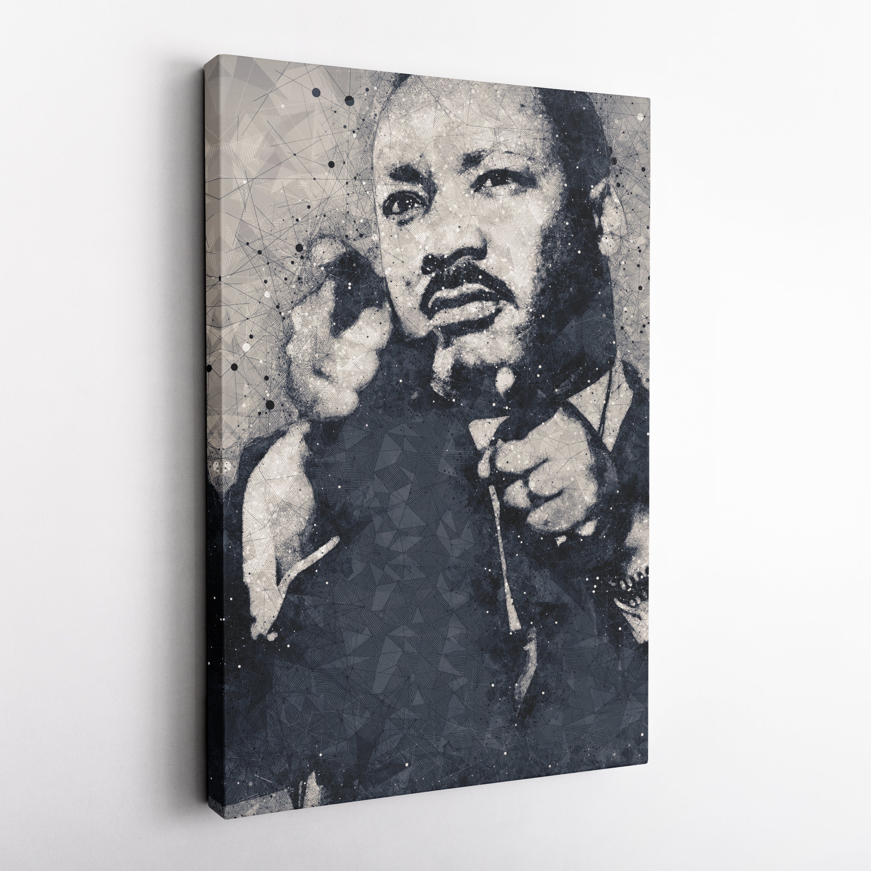 Martin Luther King Jr. Art – Civil Rights Geometric Wall Decor