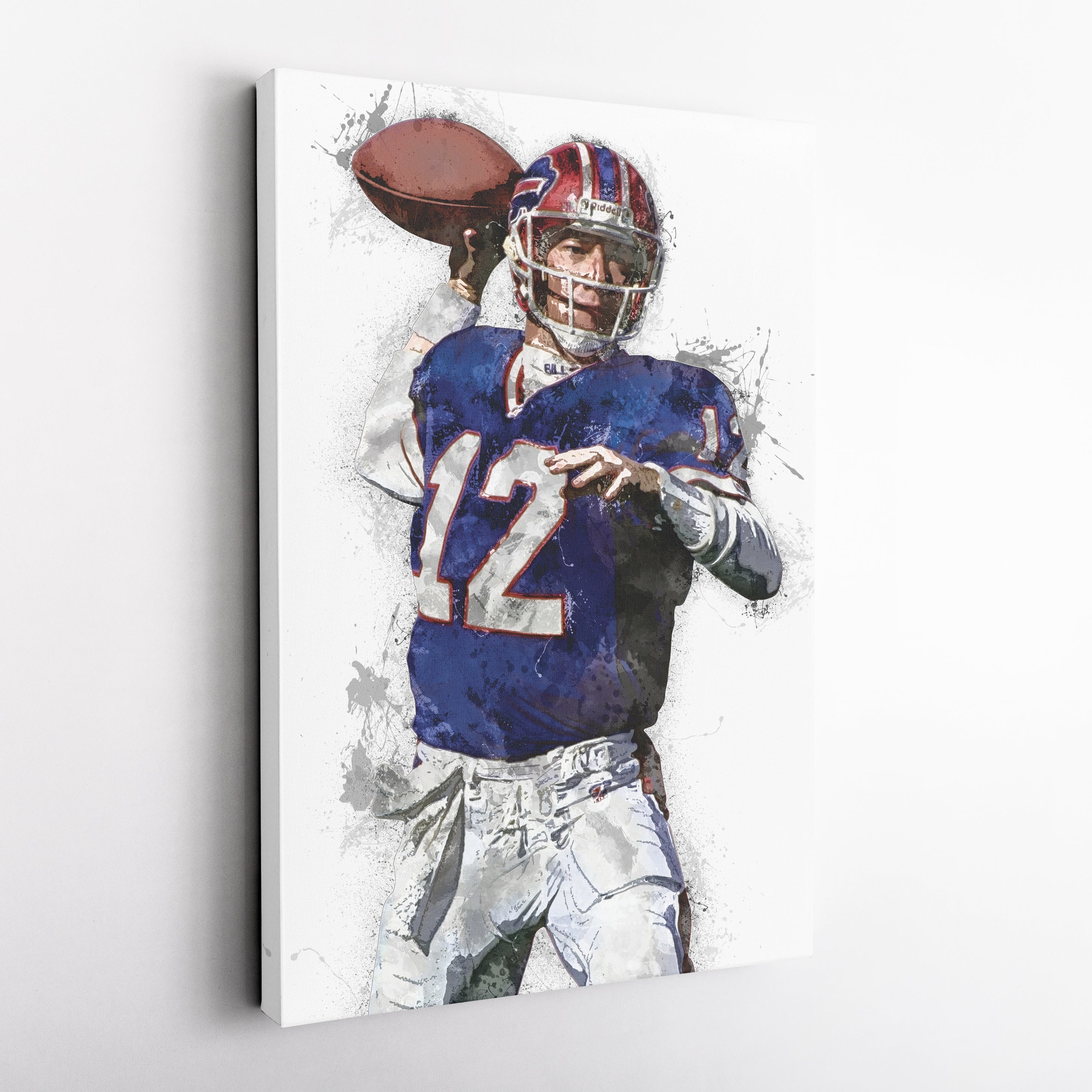 Jim Kelly Canvas Art – Buffalo Bills Wall Decor