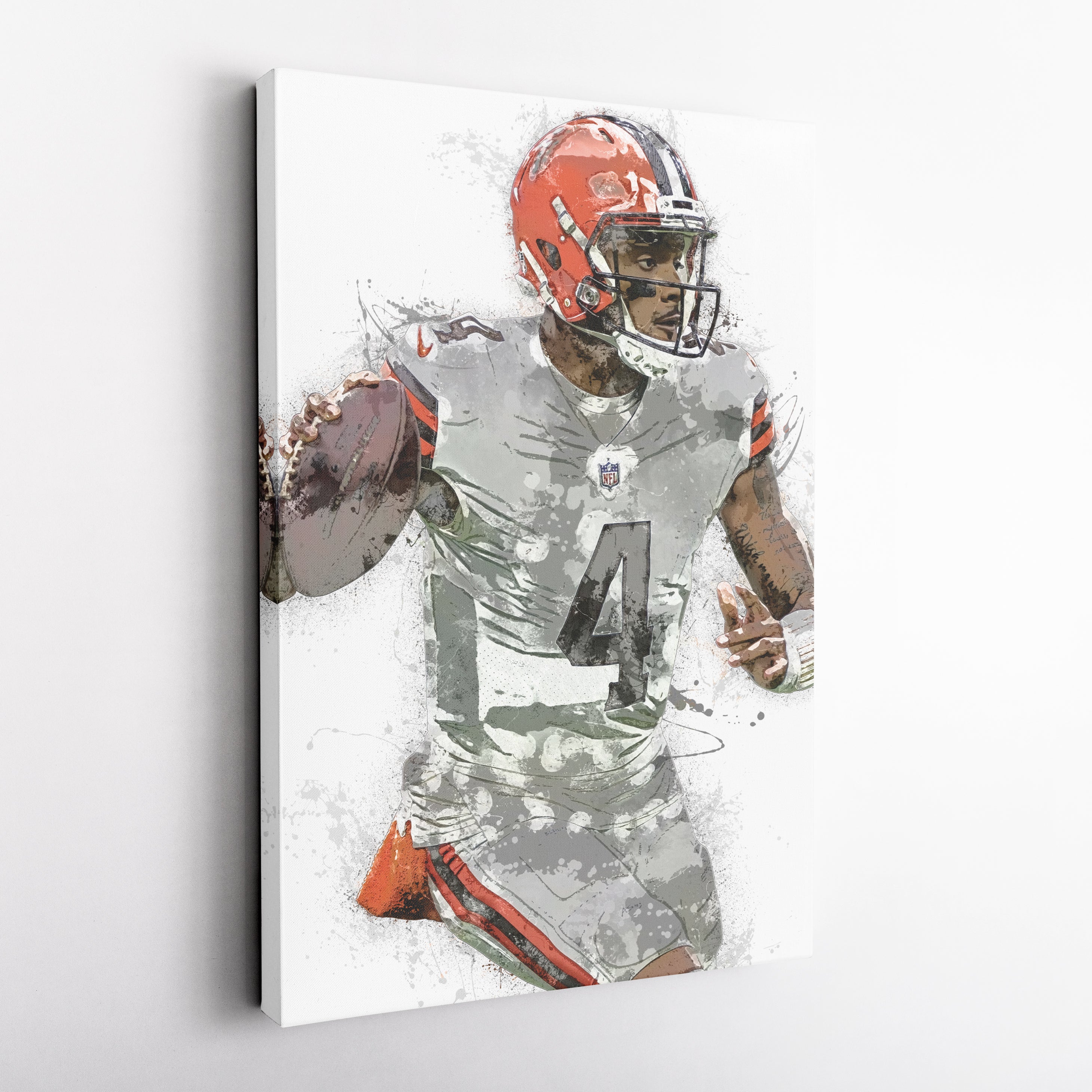 Deshaun Watson Canvas Art – Cleveland Browns Wall Decor