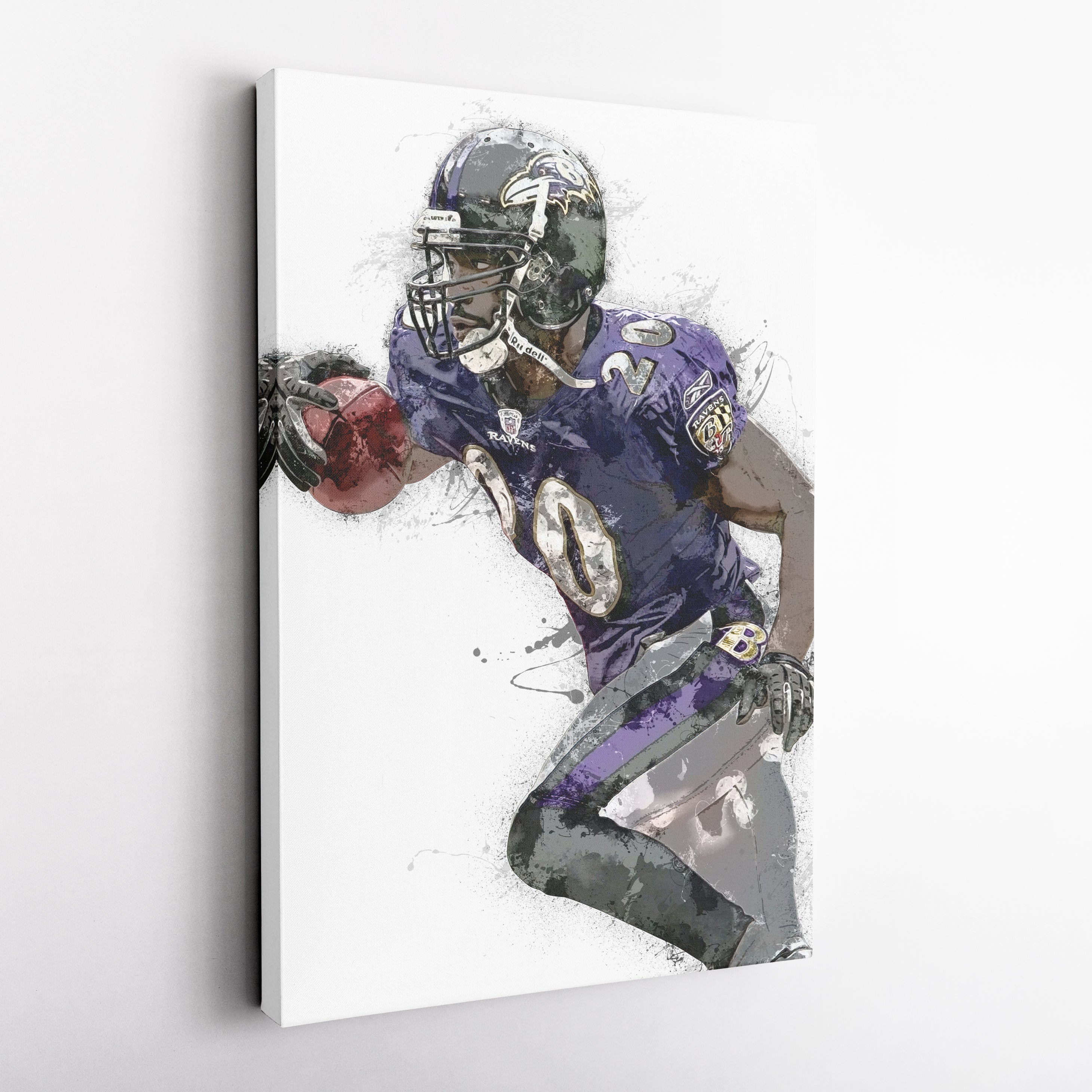 Ed Reed Canvas Art – Baltimore Ravens Wall Decor