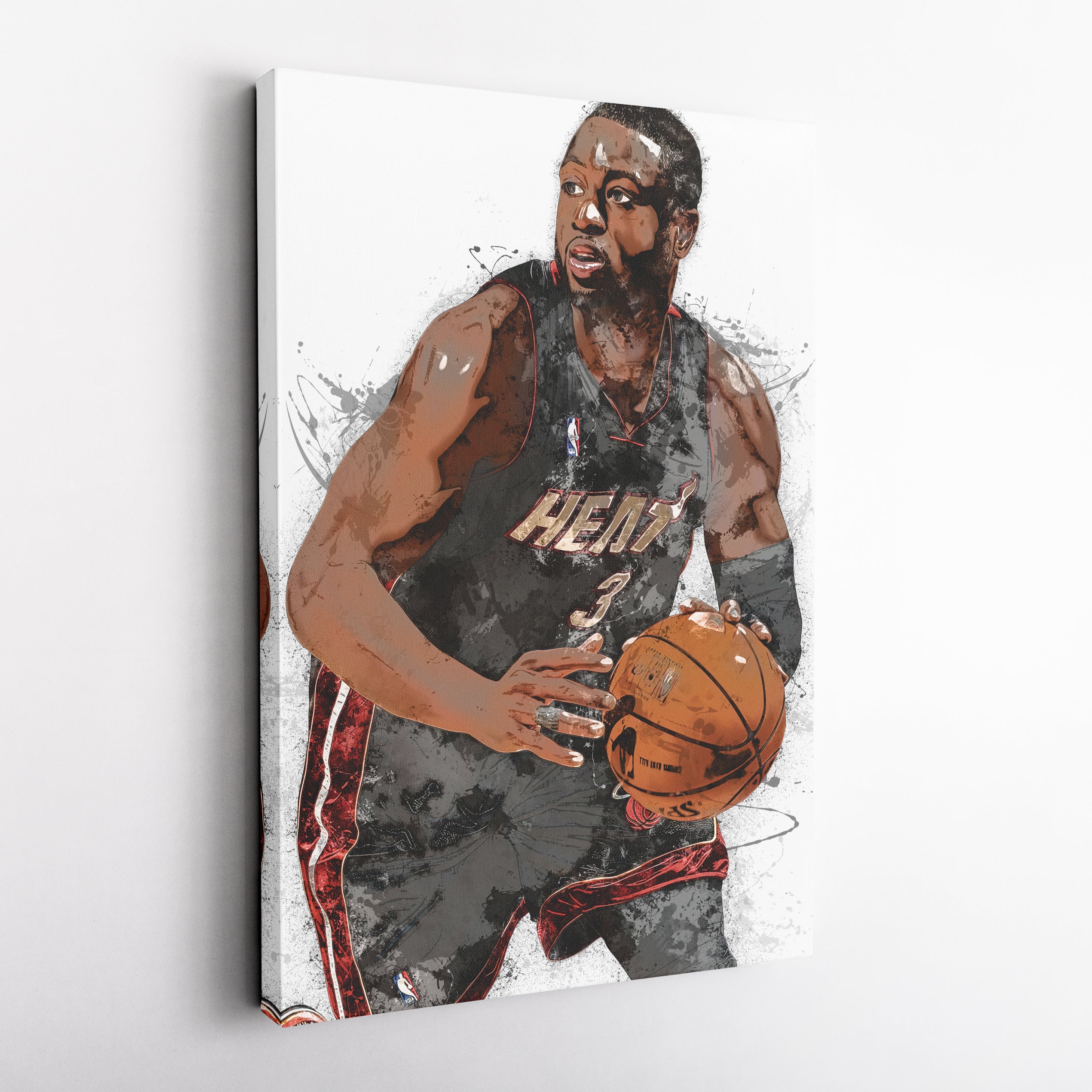 Dwyane Wade Canvas Art – Miami Heat Wall Decor
