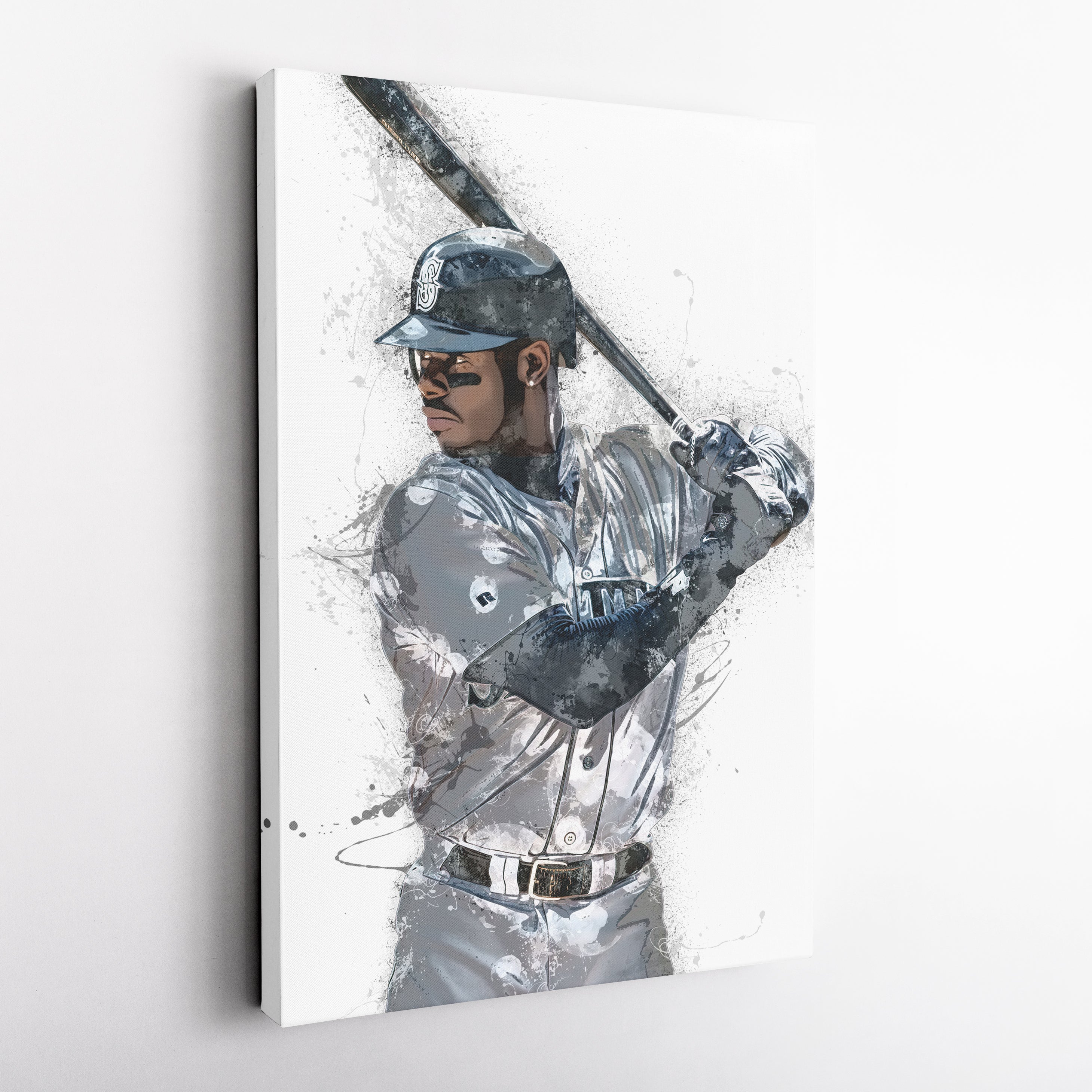 Ken Griffey Jr. Canvas Art – Seattle Mariners Wall Decor