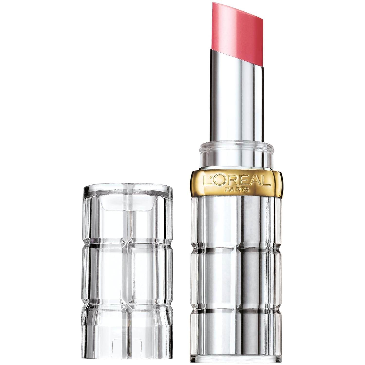 L'Oreal Paris Makeup Colour Riche Shine Lipstick, 906 Burnished Blush, 0.1 oz.