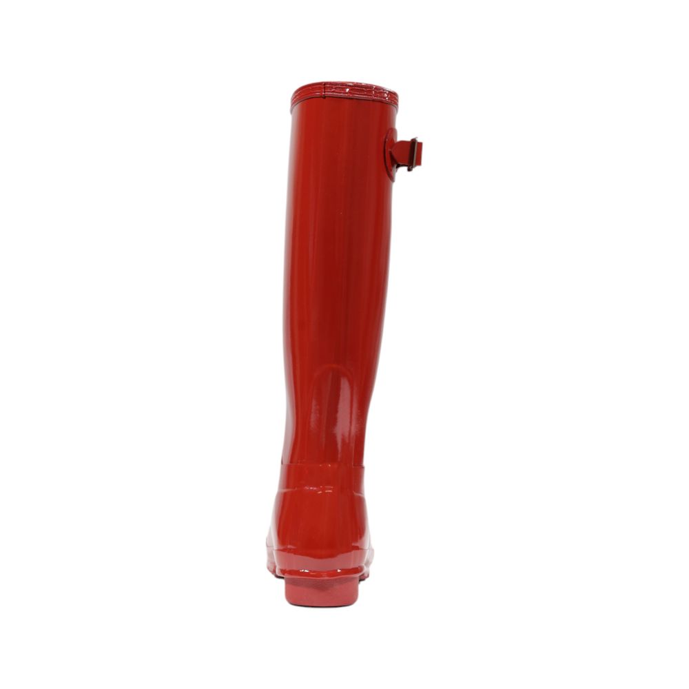 Hunter Red Recycled Polyester Ankle Boots