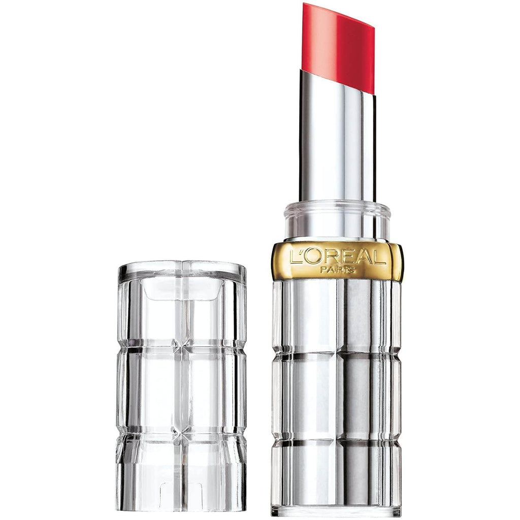 L'Oreal Colour Riche Shine Lipstick, 924 Enamel Red 0.1 oz