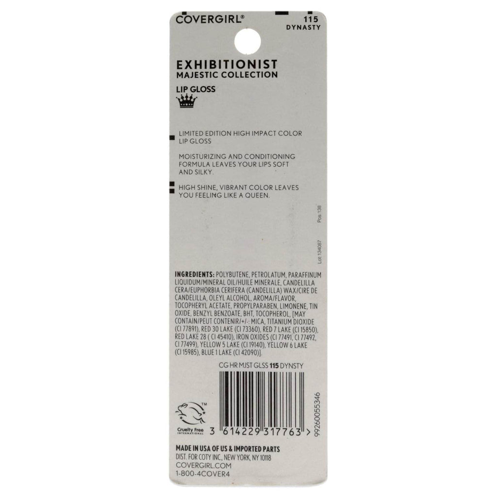 CoverGirl Exhibitionist Majesty Lip Gloss - Dynasty Lip Gloss Women 0.12 oz