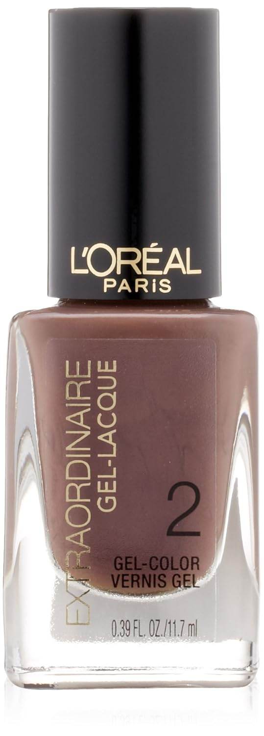 L’Oréal Paris Extraordinaire Gel-Lacque 1-2-3 Nail Color, 716 Decadent Indulgence, 0.39 Fluid Ounce
