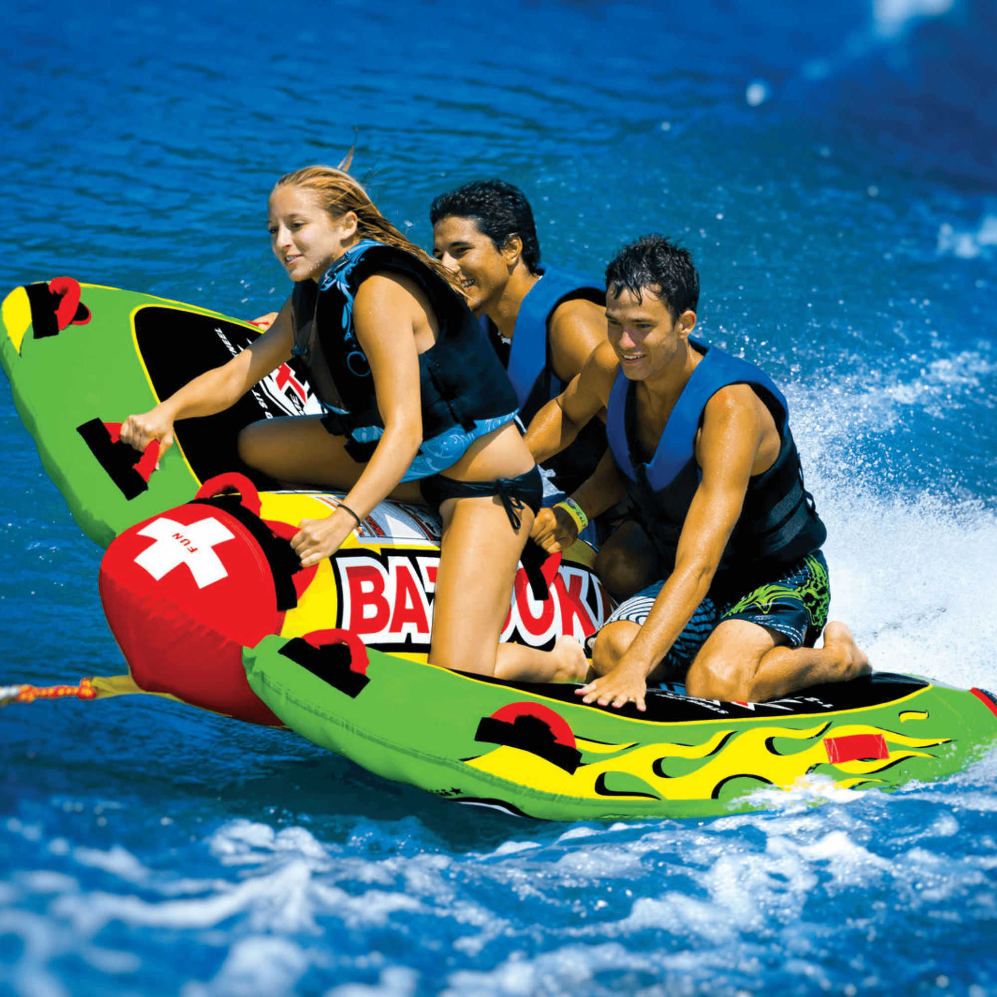 WOW Watersports Big Bazooka 4 Person Towable w Optional Steering Capability