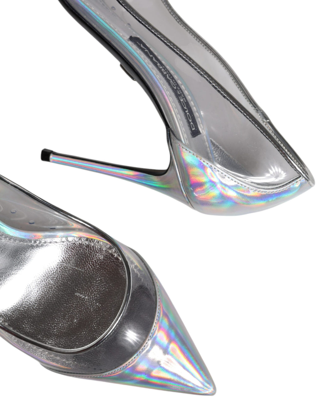 Dolce & Gabbana Multicolor Iridescent Pointed Toe Pumps Shoes