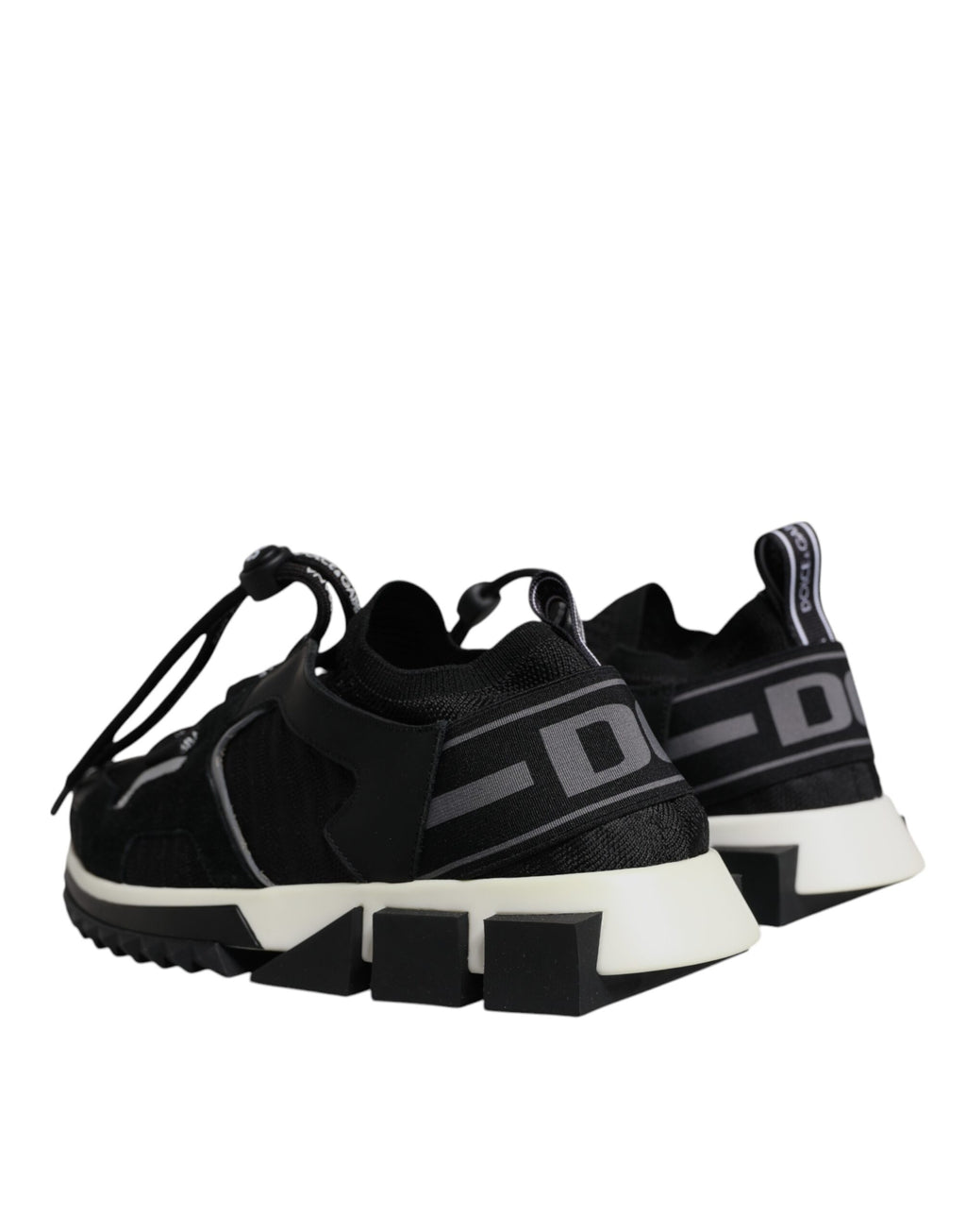 Dolce & Gabbana Black Mesh Sorrento Trekking Sneakers Shoes