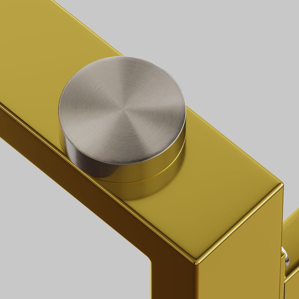 Modern Minimalist Rectangular Glass Dining Table with Tempered Glass Tabletop and Golden Chrome Metal Legs for 4-6