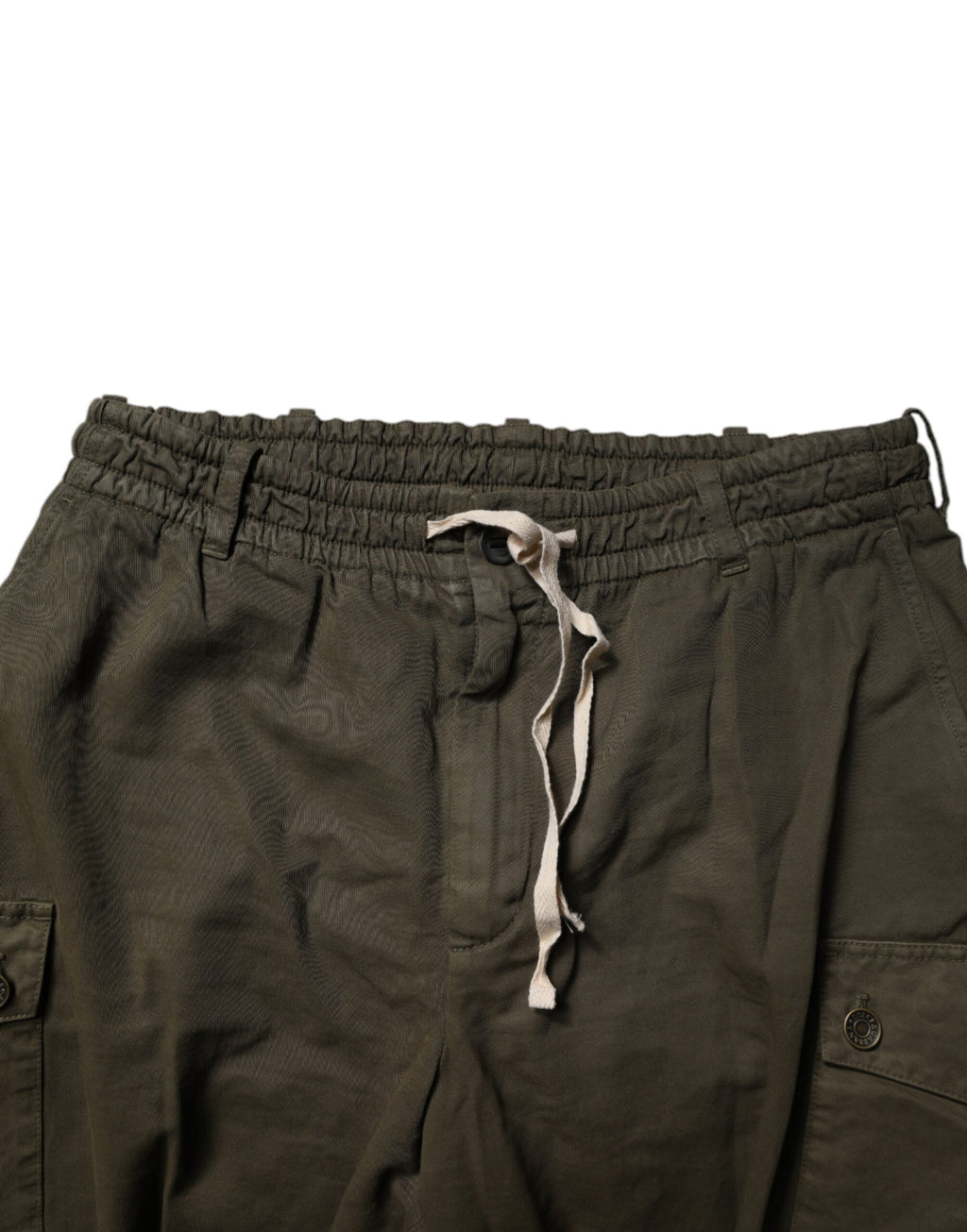 Dolce & Gabbana Brown Cotton Stretch Cargo Pants