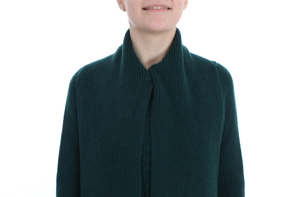 Dolce & Gabbana Green Knitted Cashmere Cardigan