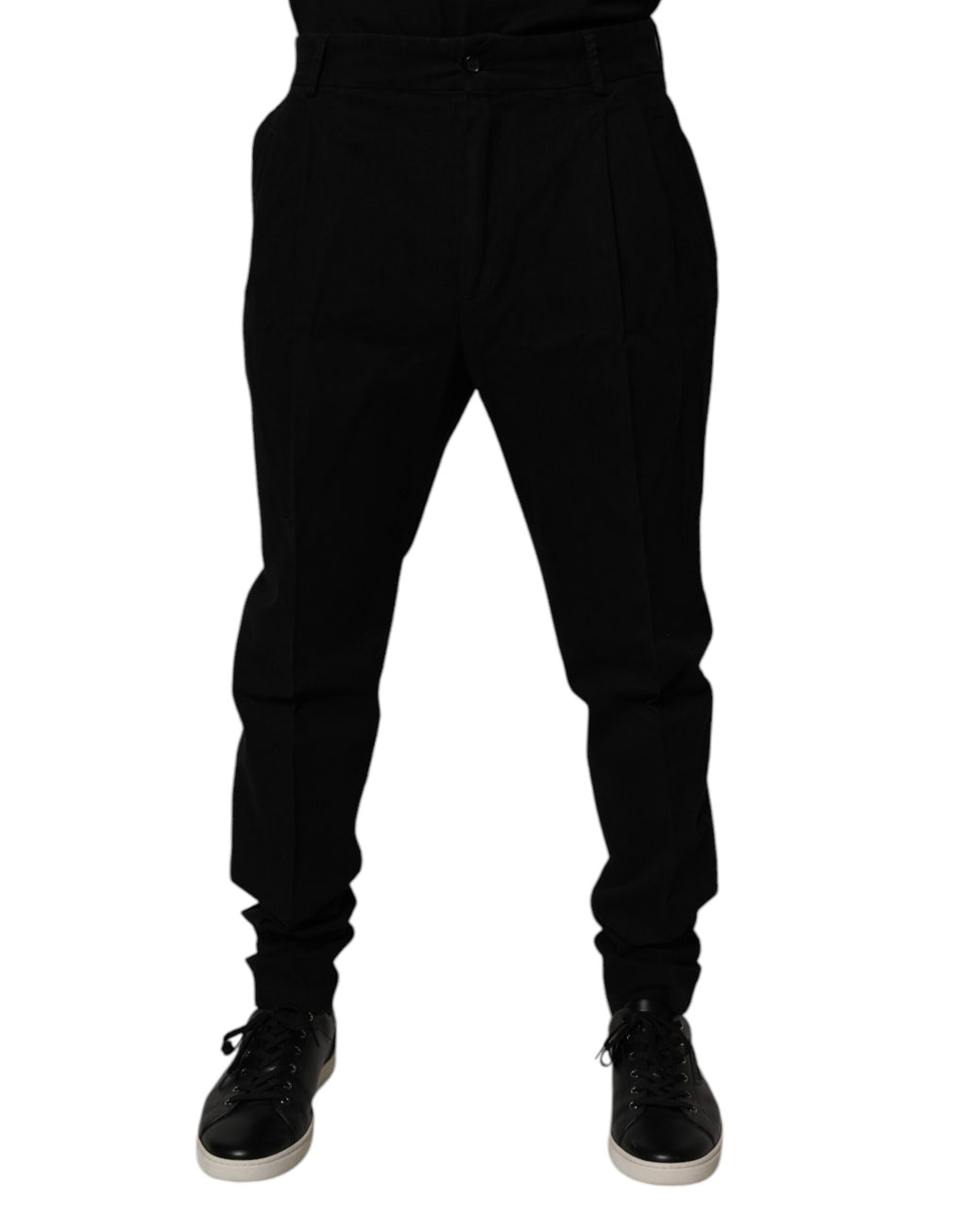 Dolce & Gabbana Black Cotton Stretch Skinny Pants