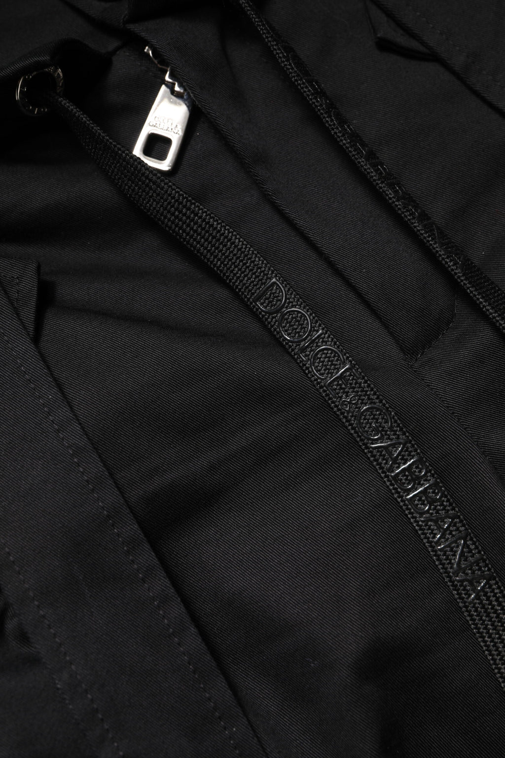 Dolce & Gabbana Black Cotton High Waist Cargo Pants