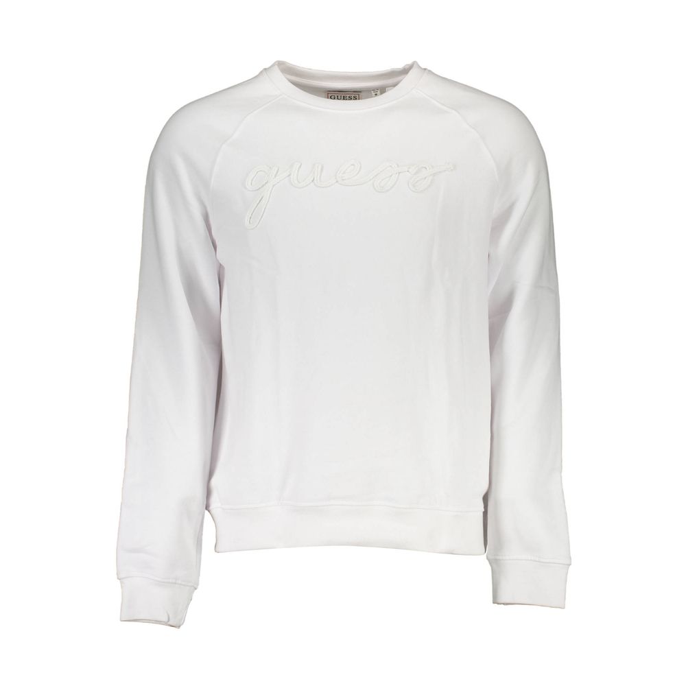 Guess Jeans White Cotton Men Sweatshirt