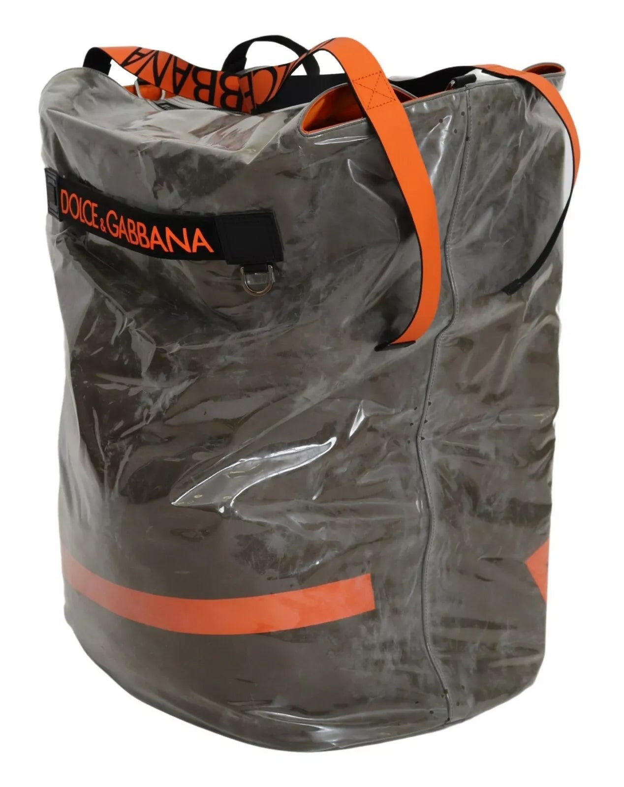 Dolce & Gabbana Green Fashion Expression Oversized Plastic Tote Bag
