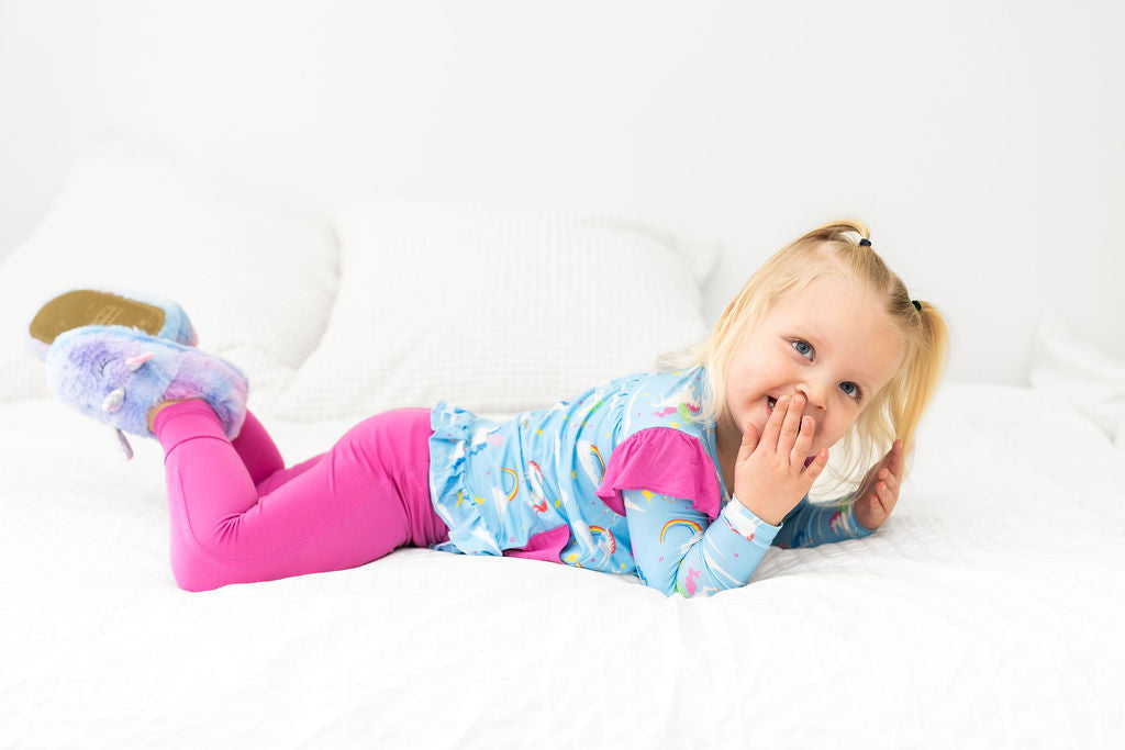 Sage Bamboo Long Sleeve Peplum + Legging Set