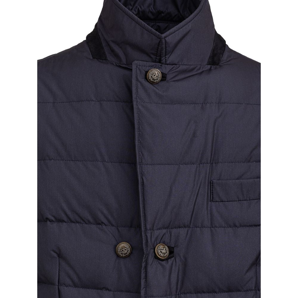 Dolce & Gabbana Blue Polyester Coat