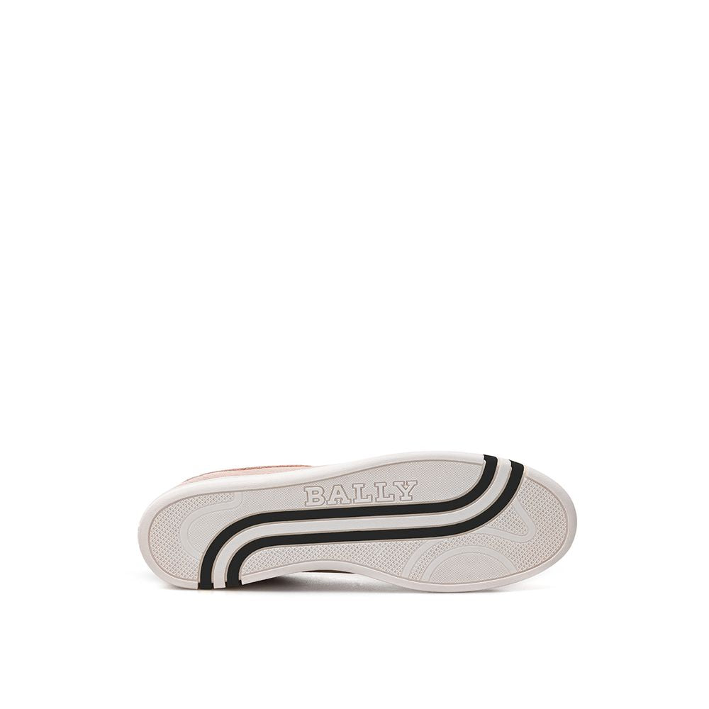 Bally Pink Leather Low Top Sneakers