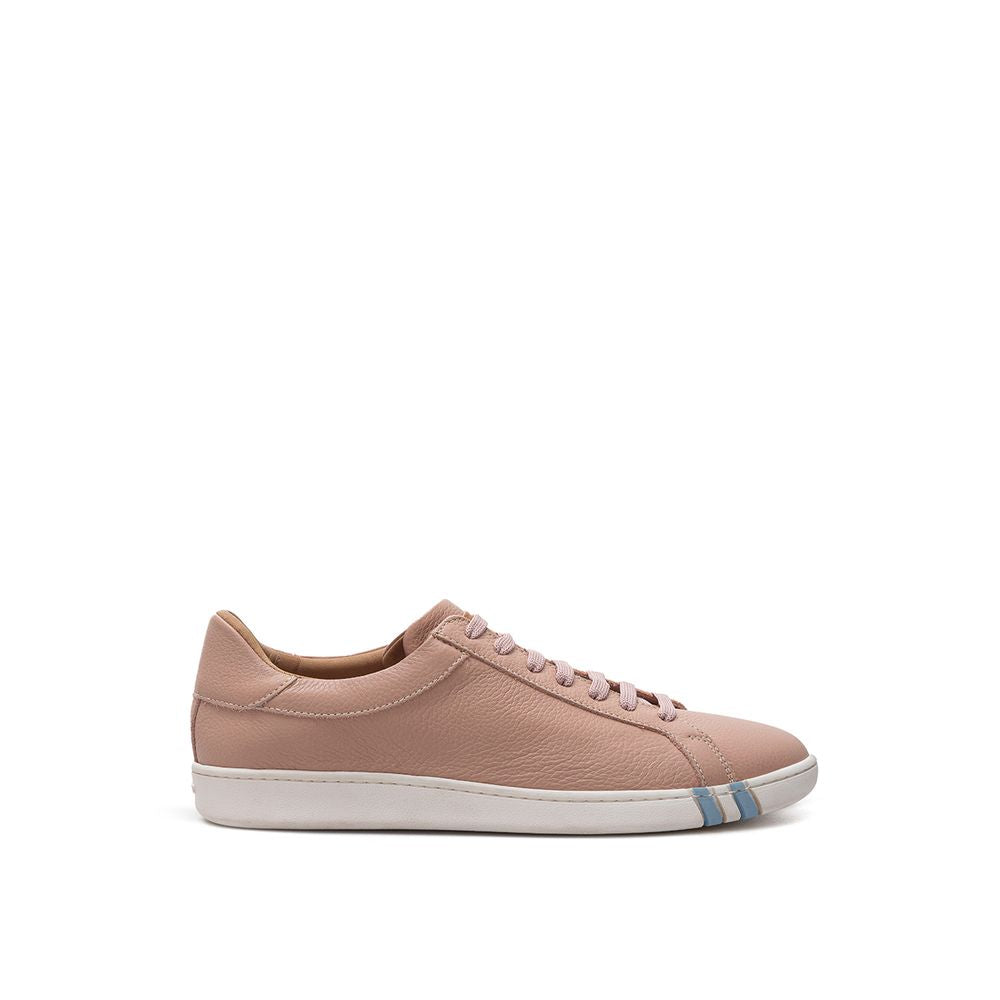 Bally Pink Leather Athletic Sneakers