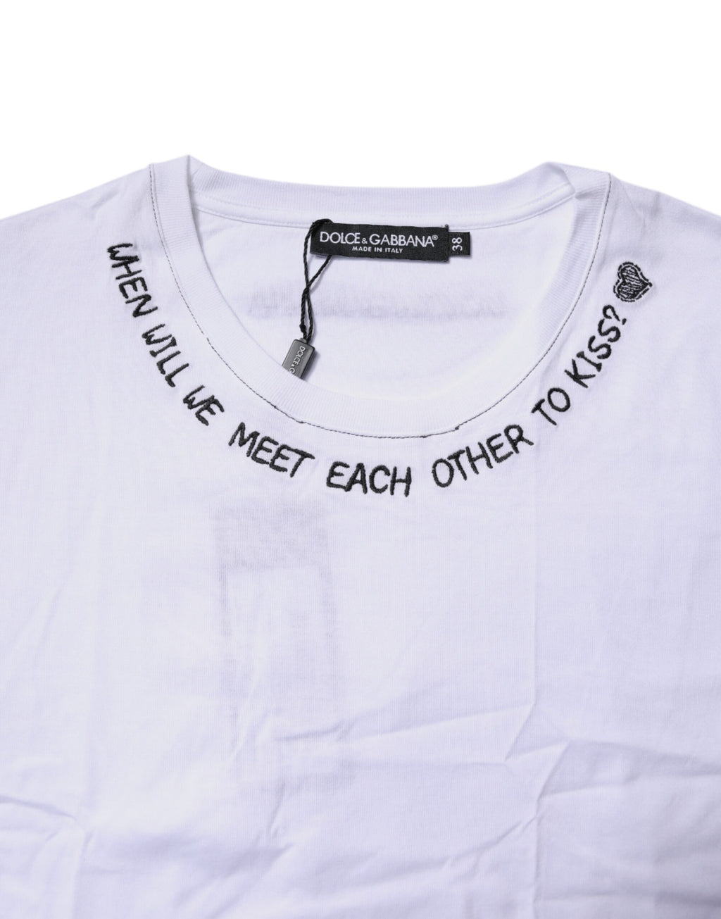 Dolce & Gabbana White Cotton Sleeveless Printed Tank T-shirt