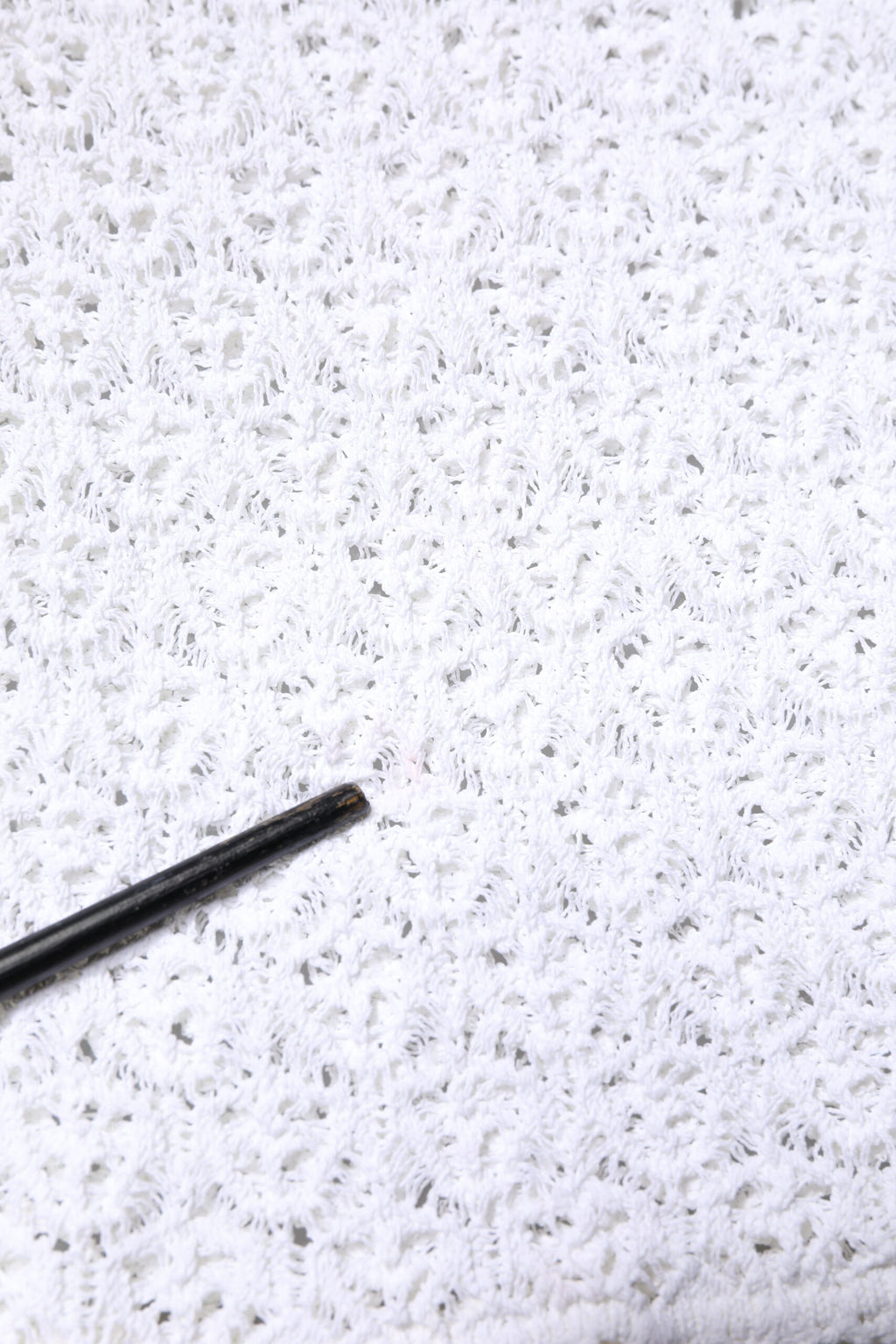 Dolce & Gabbana White Viscose Short Sleeve Crochet Top