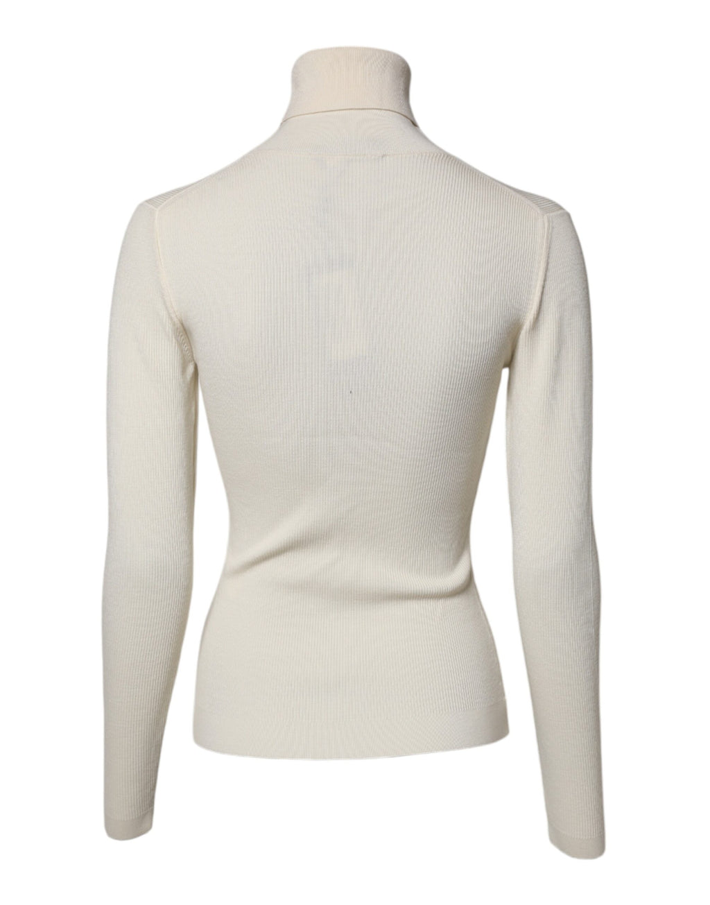 Dolce & Gabbana Cream Long Sleeves Turtleneck Slim Sweater