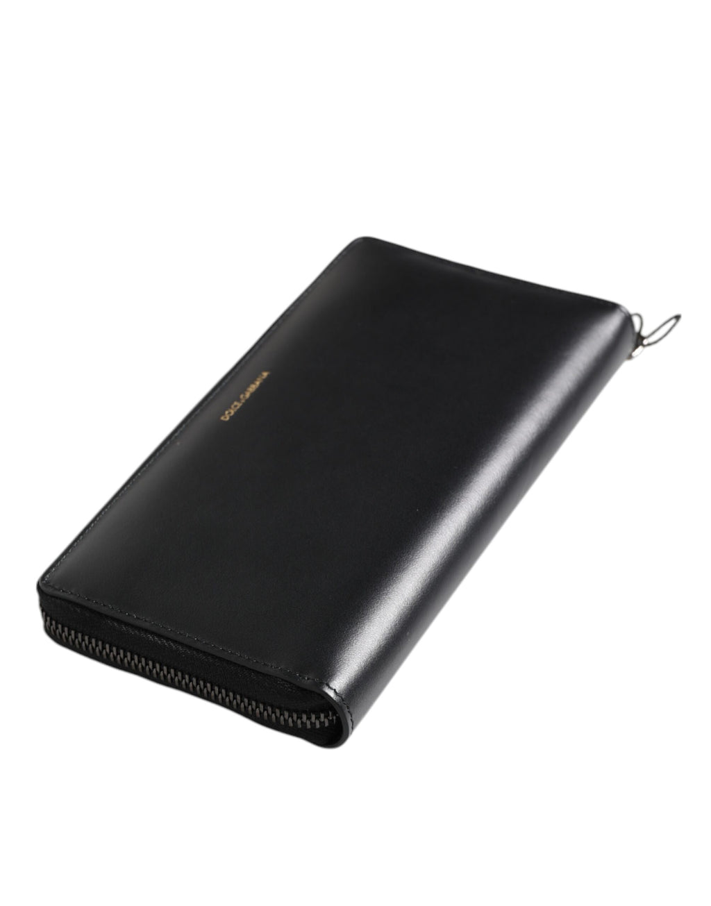 Dolce & Gabbana Black Blue Exotic Leather Embossed Continental Wallet