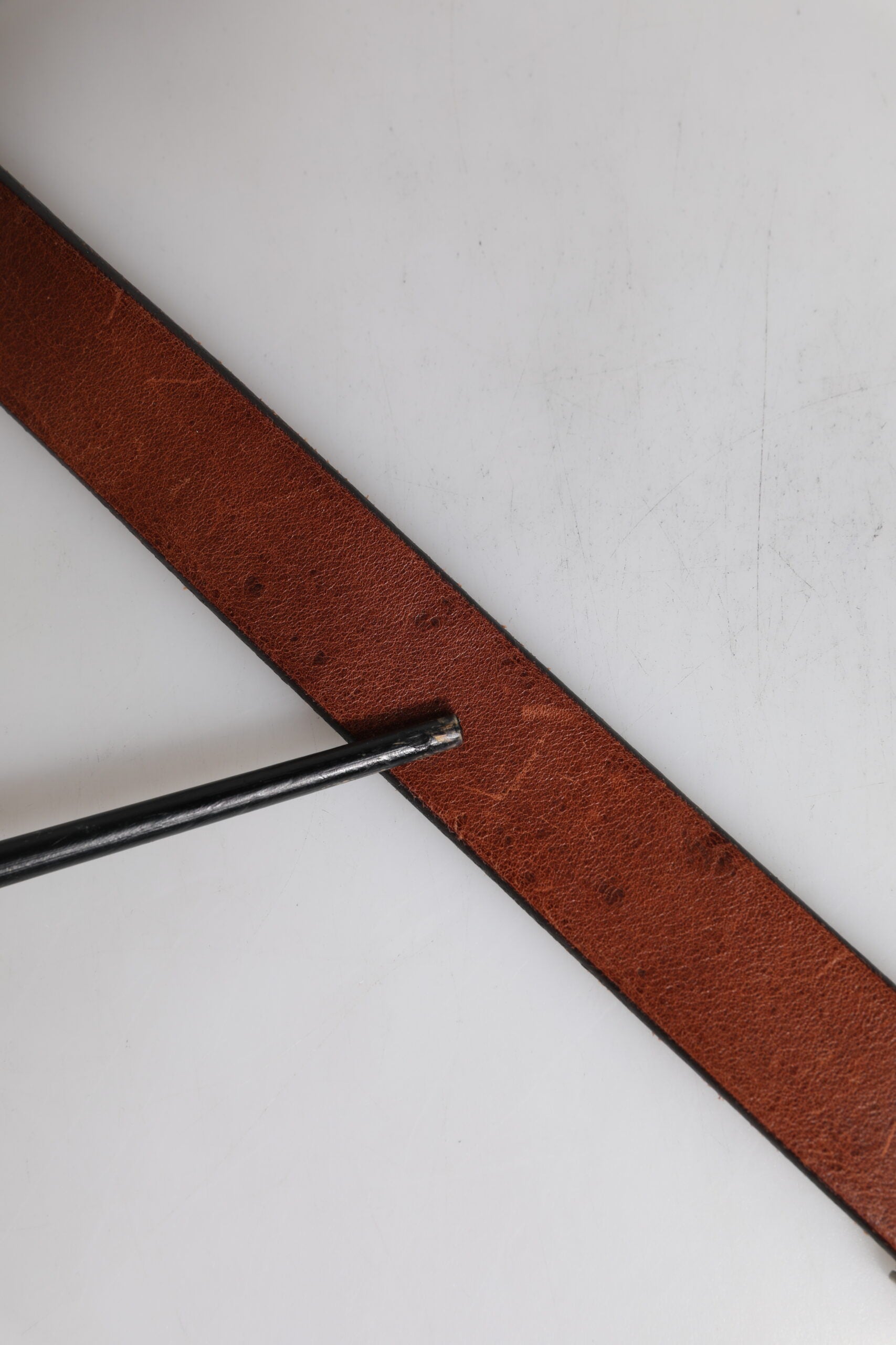 Dolce & Gabbana Brown Leather Metal Buckle Classic Belt