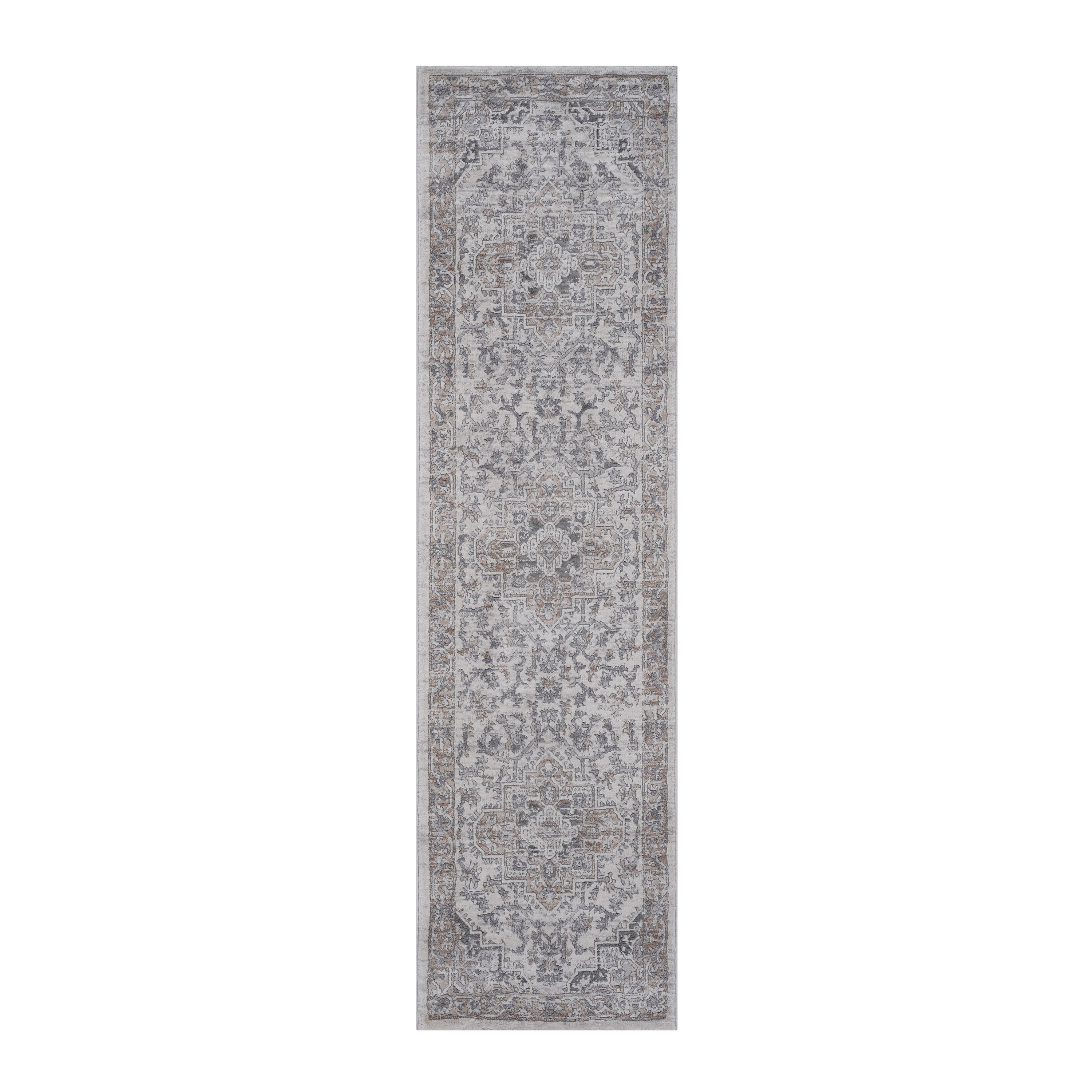 NAAR MARFI Collection 2X8 Ivory / Beige / Oriental Runner Rug