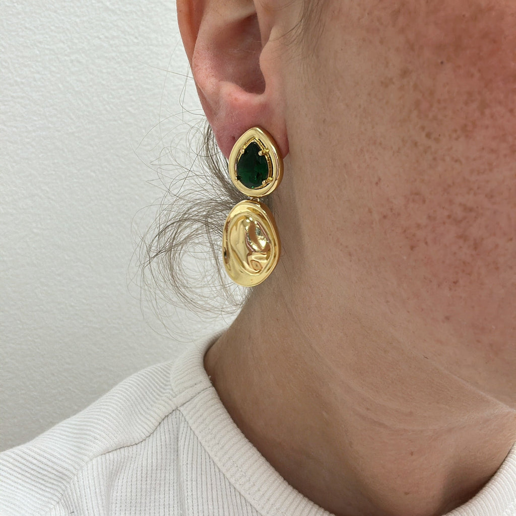 Virginia Emerald Drop Earring