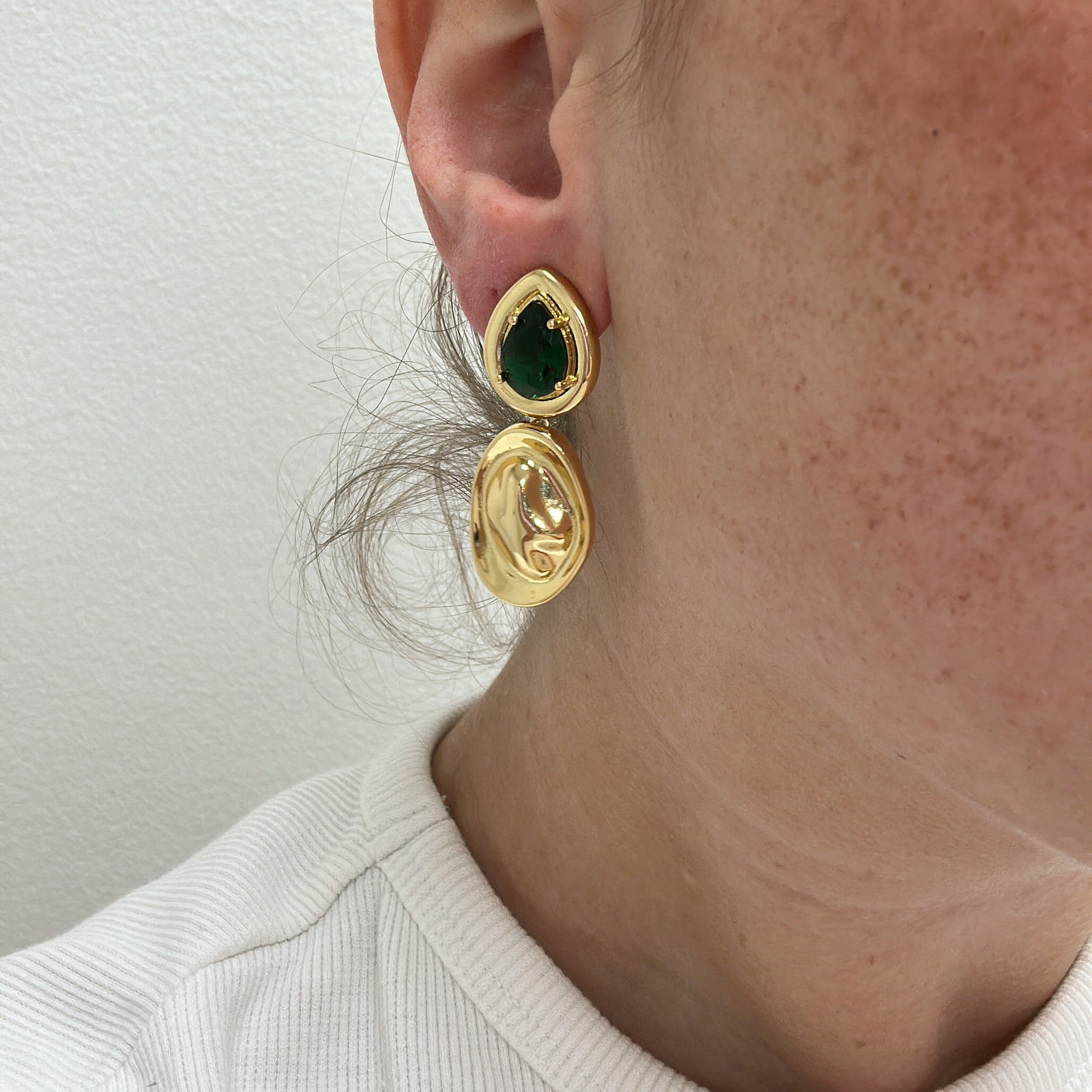 Virginia Emerald Drop Earring