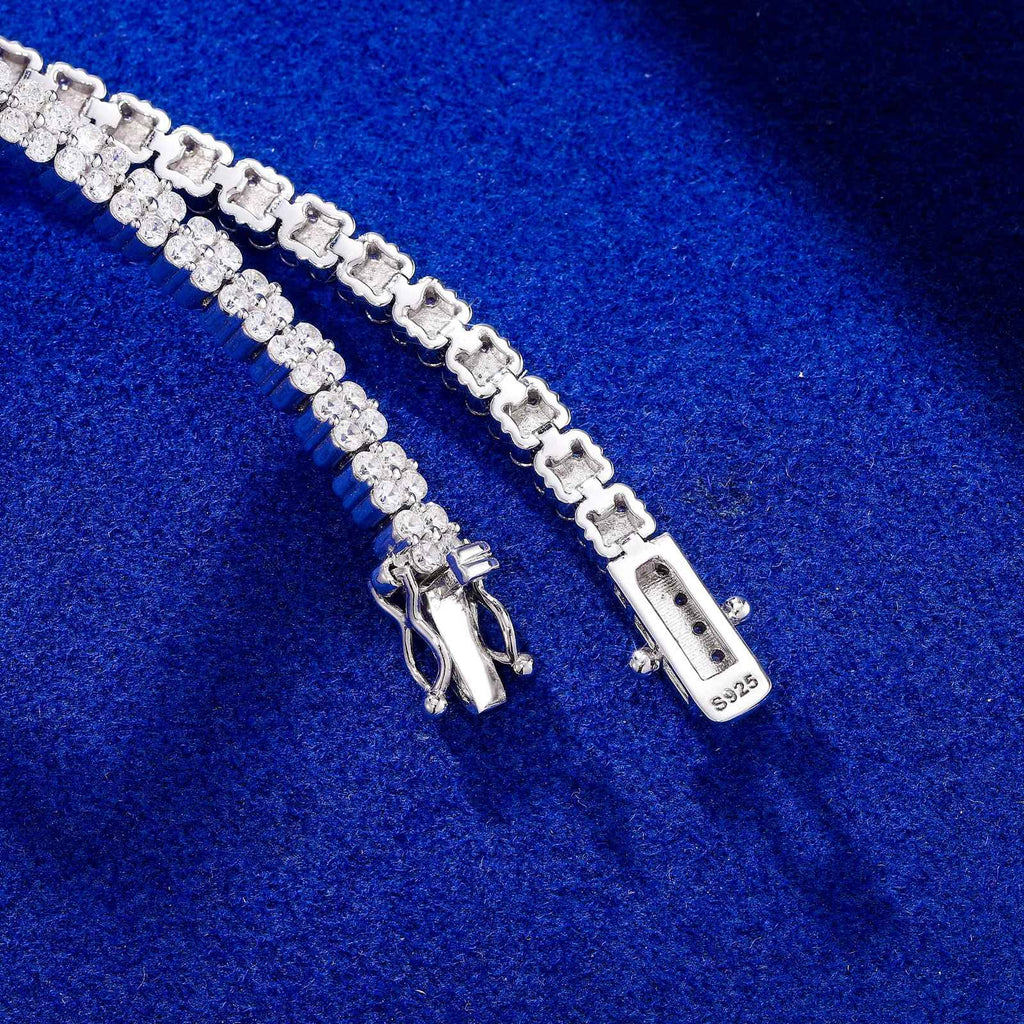 Élégance Lumière 4mm Moissanite Tennis Bracelet