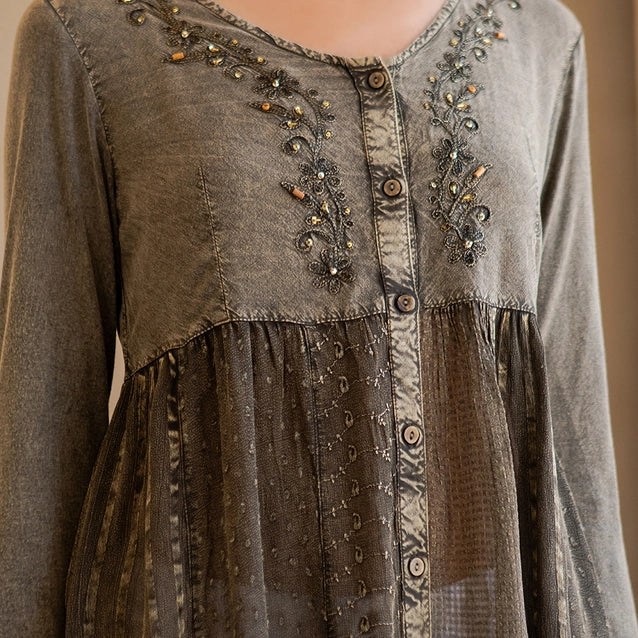 Young Threads Bohemian Rhapsody: Stonewashed Rayon Women Top