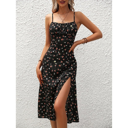 25 Edition – Polka Dot Maxi Dress with Front Slit