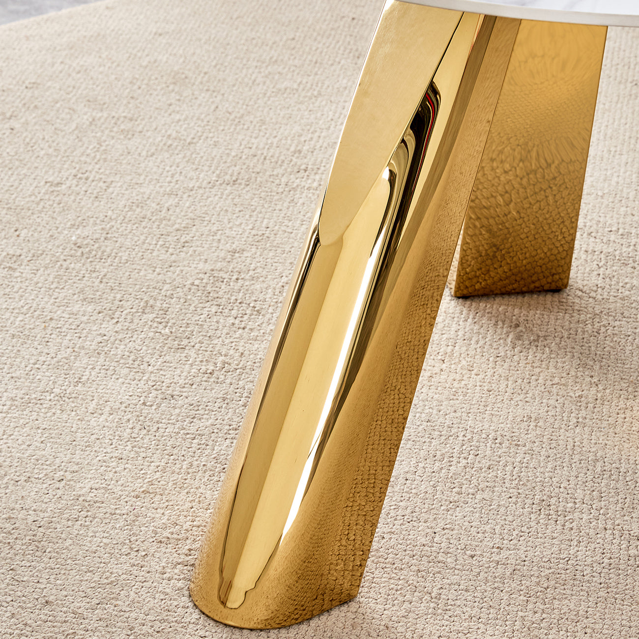 42' Luxury Sintered Stone Table: 0.45' Durable Top + 6' Steel Legs, 500lb Capacity, Stain/Heat-Resistant White/Gray Veined Surface - Modern Minimalist Design